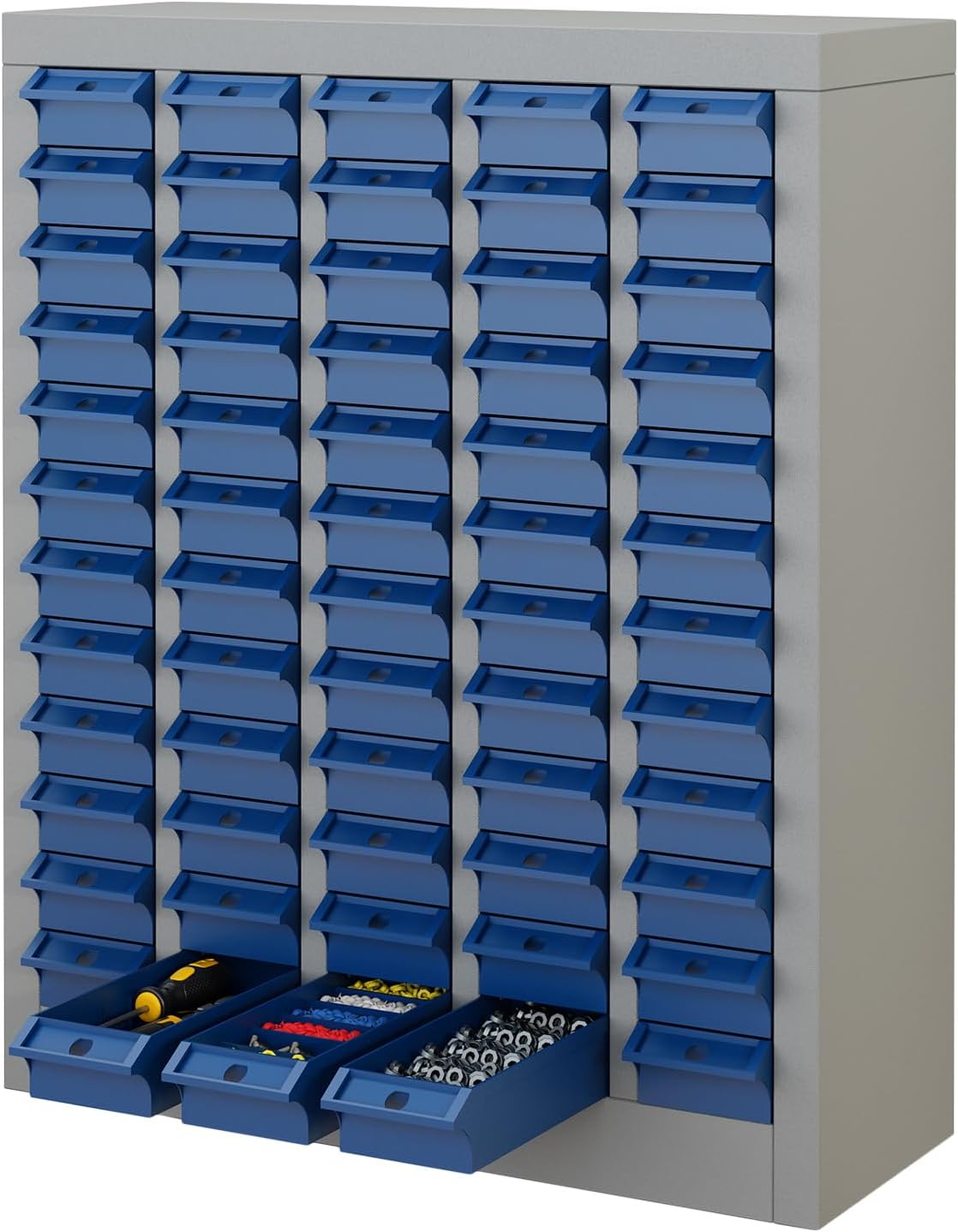 100-Drawer Parts Storage Cabinet – Multi-Purpose Organizer for Screws, Bolts, Nails, Craft Supplies, Legos, Makeup & Tools – Compact Plastic Drawer Unit for Garage, Workshop, Classroom & Home