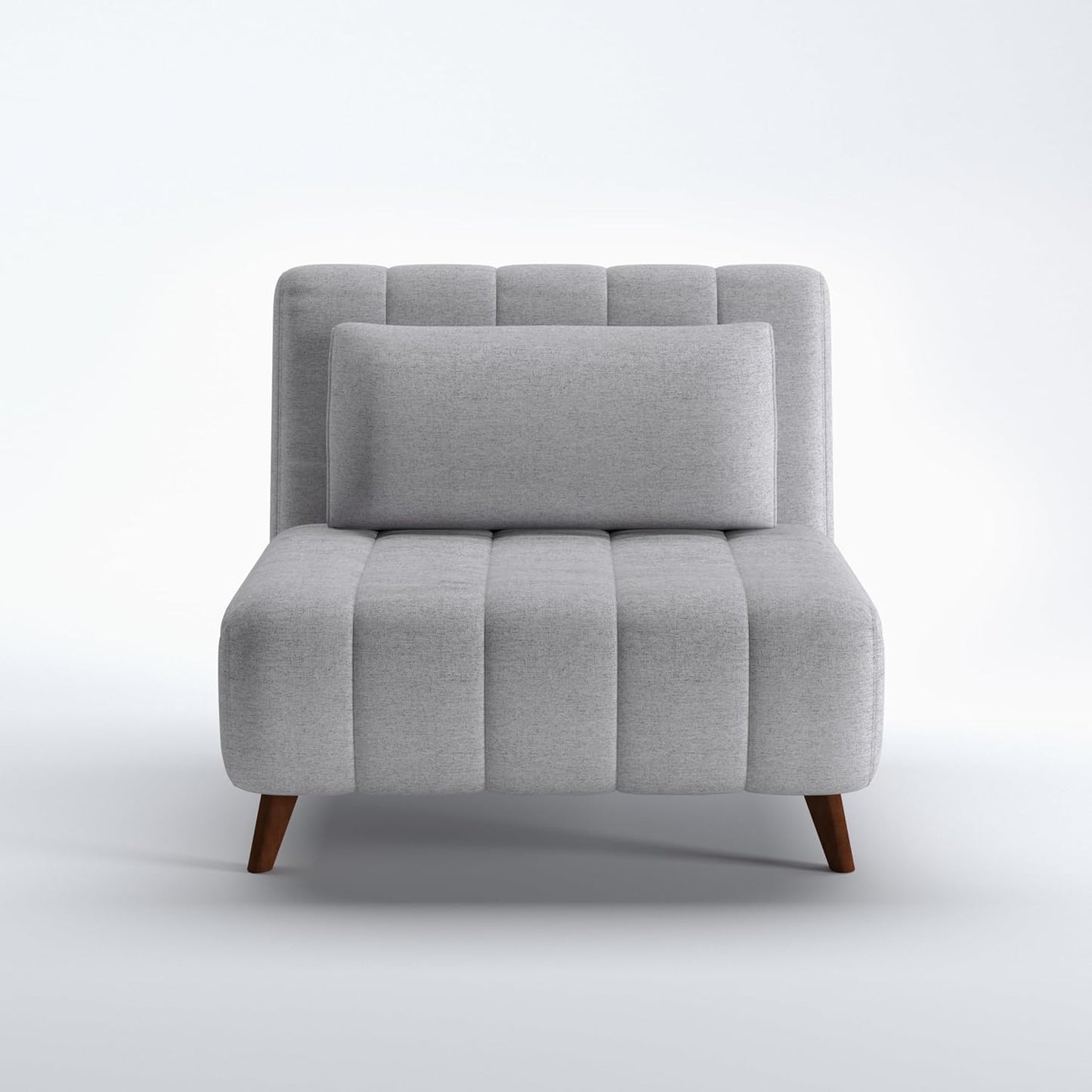 Artdeco Home 40" W Convertible Futon Chair with Matching Pillow(s) for Small Space Living Room and Apartment (Springfield, Moonlight)