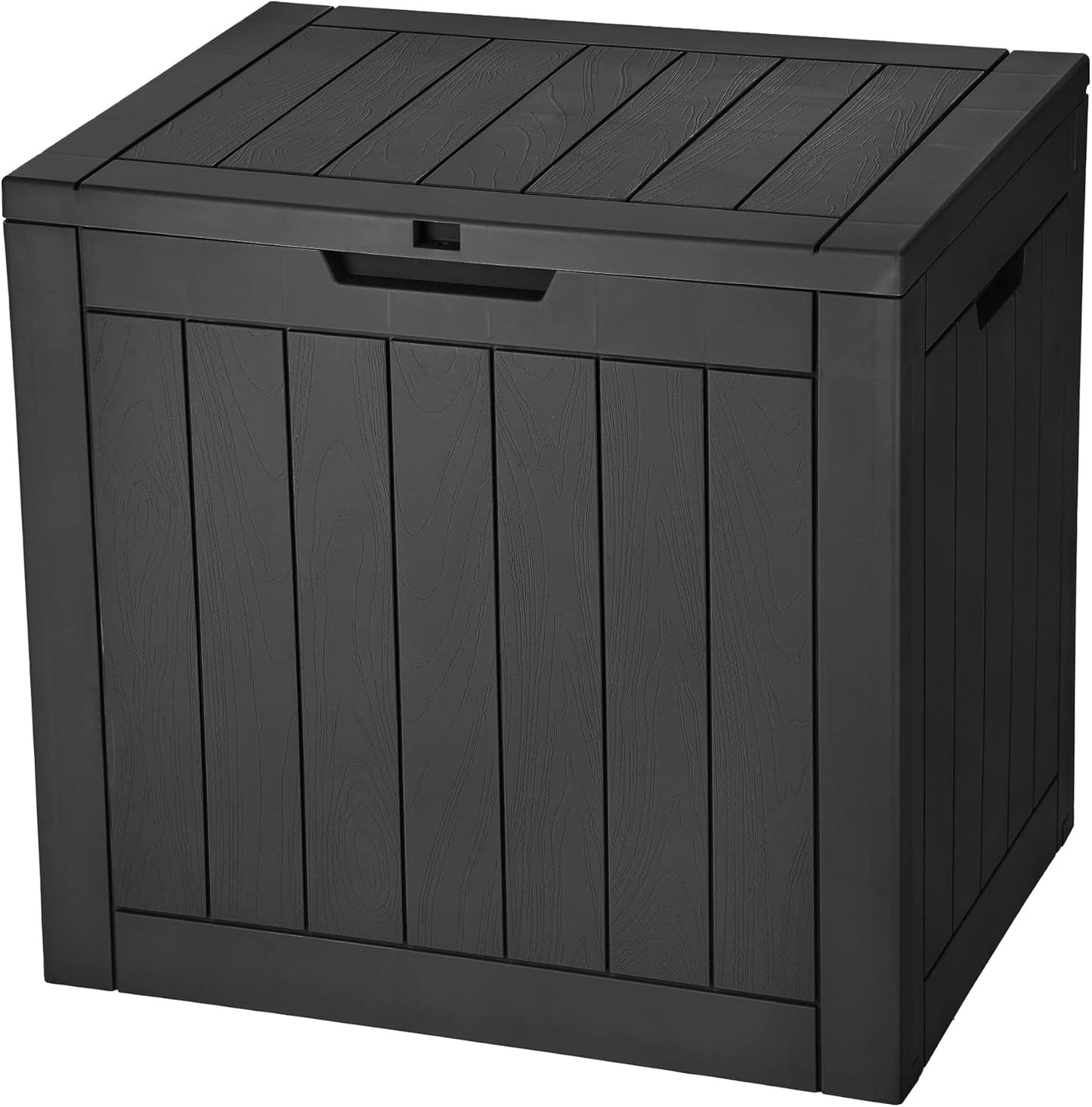 YITAHOME 120 Gallon Outdoor Storage Deck Box with Cushion, Large Resin Patio Storage for Outdoor Pillows, Garden Tools and Pool-Supplies, Waterproof, Lockable (Taupe)