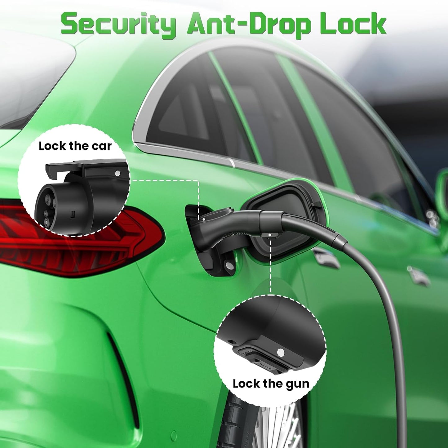 Tesla to J1772 Adapter (NACS to J1772) - 48 Amp & 250V,Compatible with Tesla High Powered Connectors, Destination Chargers & Mobile Connectors for J1772 Electric Vehicles