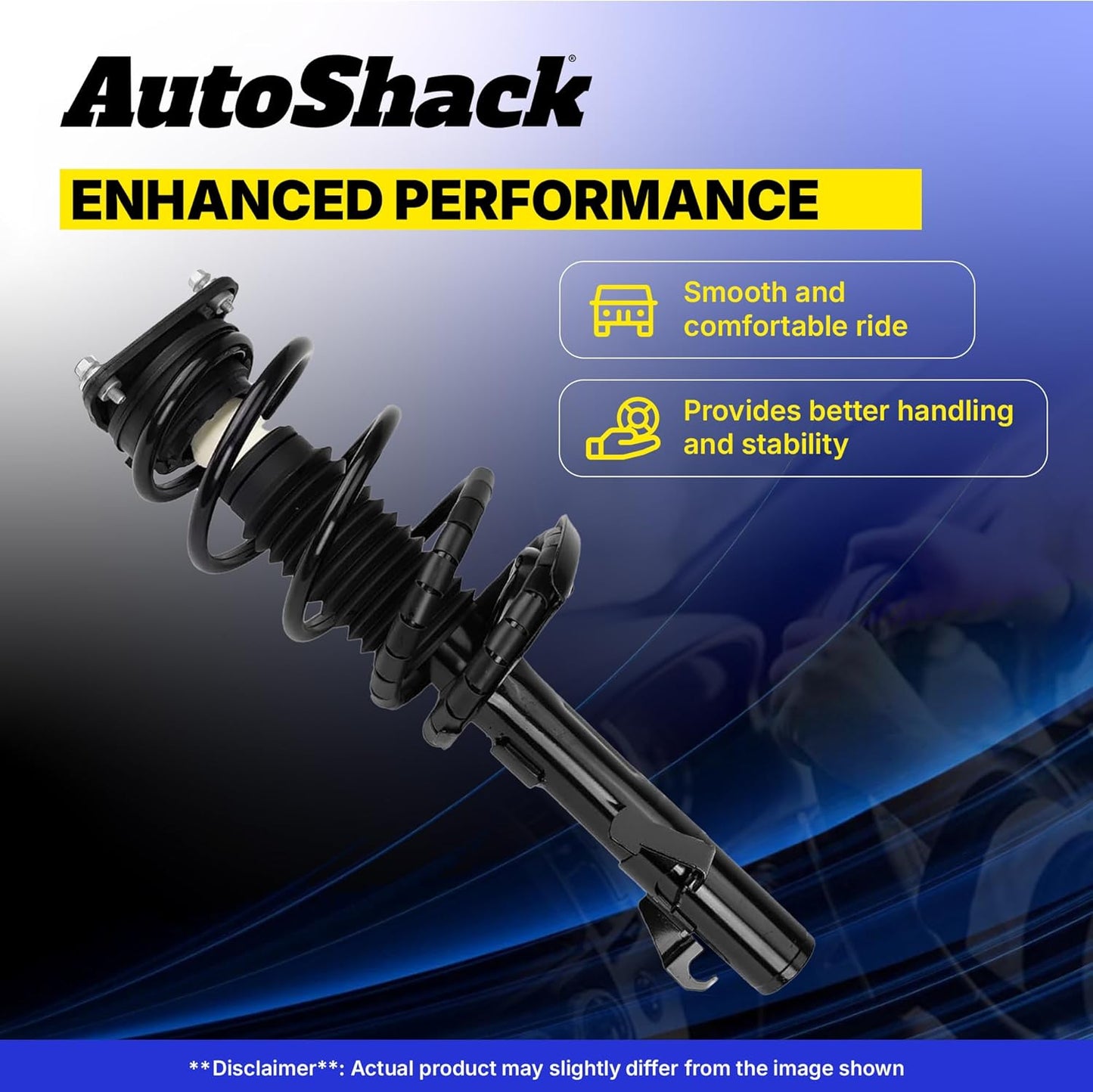 AutoShack Front & Rear Complete Strut & Coil Spring | Replacement for 2003-2006 Ford Expedition 2003-2006 Lincoln Navigator | 4-PC