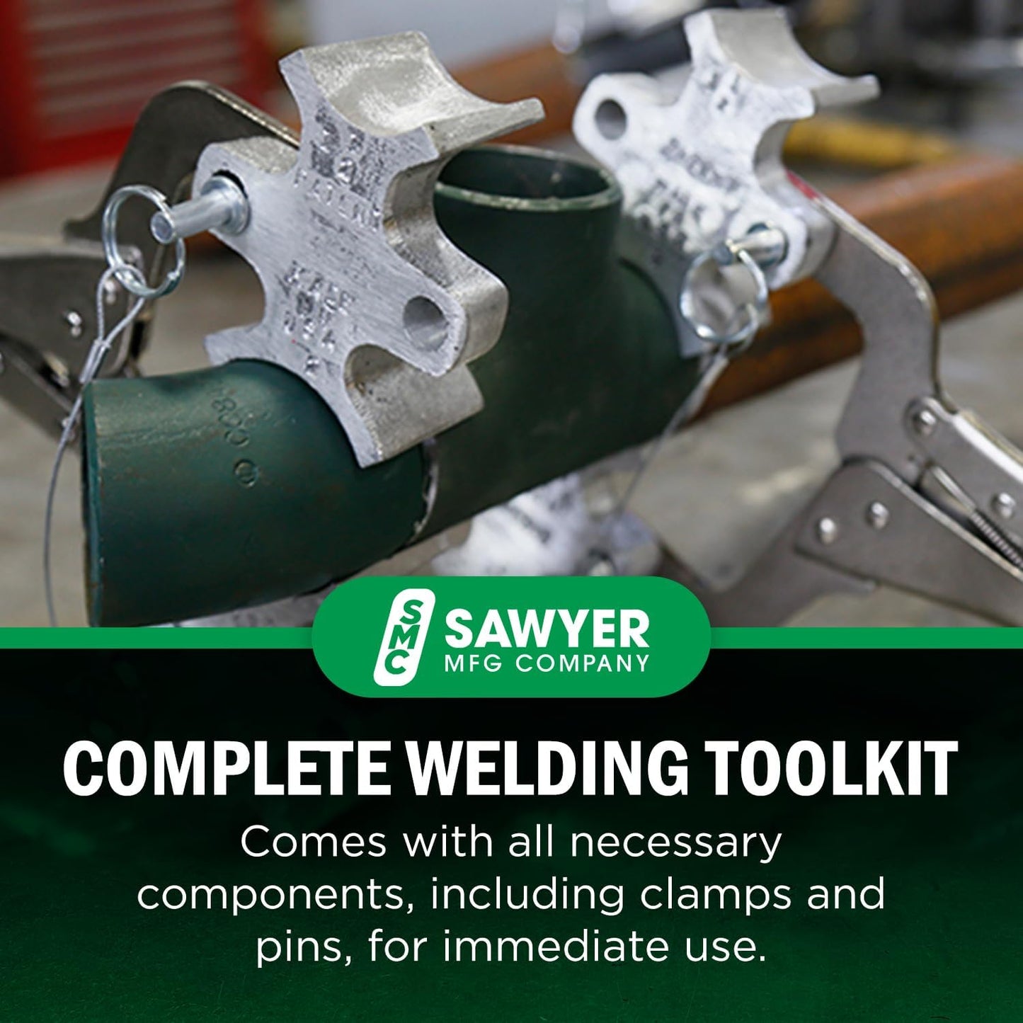 Welders 3rd Hand – Portable Pipe Welding Clamp & Alignment Tool for Butt Welds – Versatile Pipe Fitting Clamp, Welding Pliers, Vise Clamps, Pipefitter Tools – Lightweight Multifunction Tool by Sawyer
