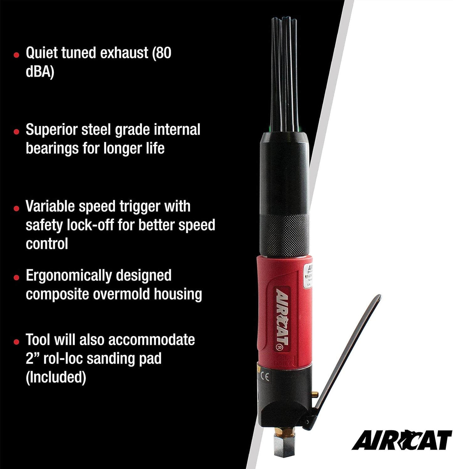AIRCAT Pneumatic Tools 6390: Compact Needle Scaler 4,800 Blows per Minute