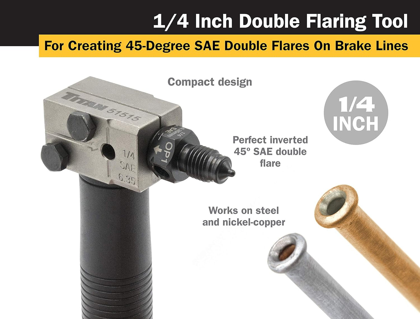 Titan 51515 1/4-Inch Double Flaring Tool