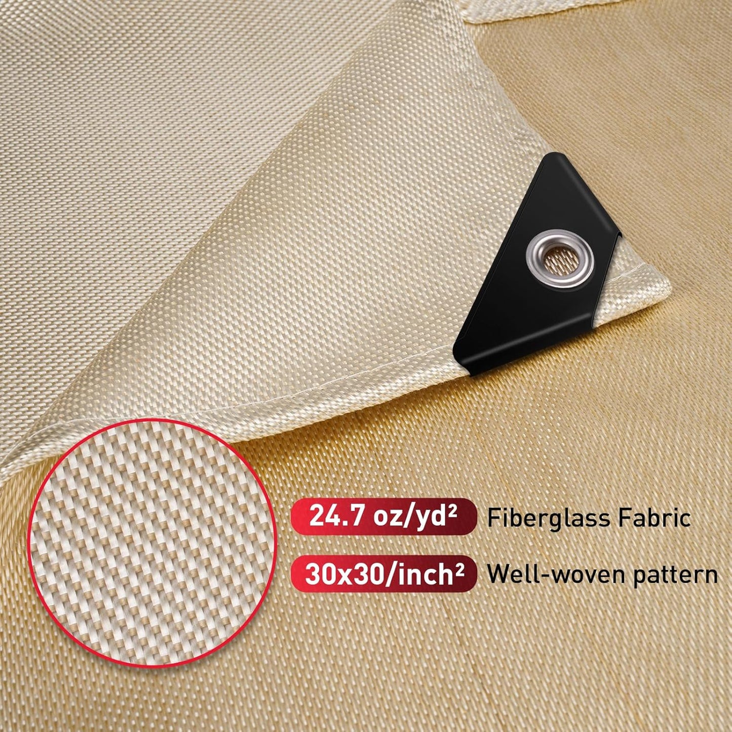 2 Pack Welding Blanket 6x8 ft - Heavy Duty Fiberglass Fire Resistant Blankets, 1022 °F High Temp Insulation Blanket, Heat Resistant Fabric for Industrial, Smoker, Camping, Grill