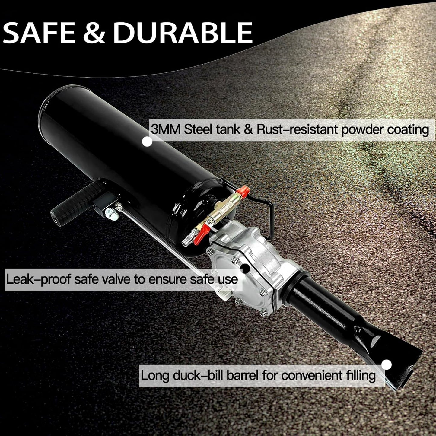 Taelakeni 8L Tire Bead Seater Air Bead Blaster Tool Trigger Seating Inflator for Cars ATV, Black