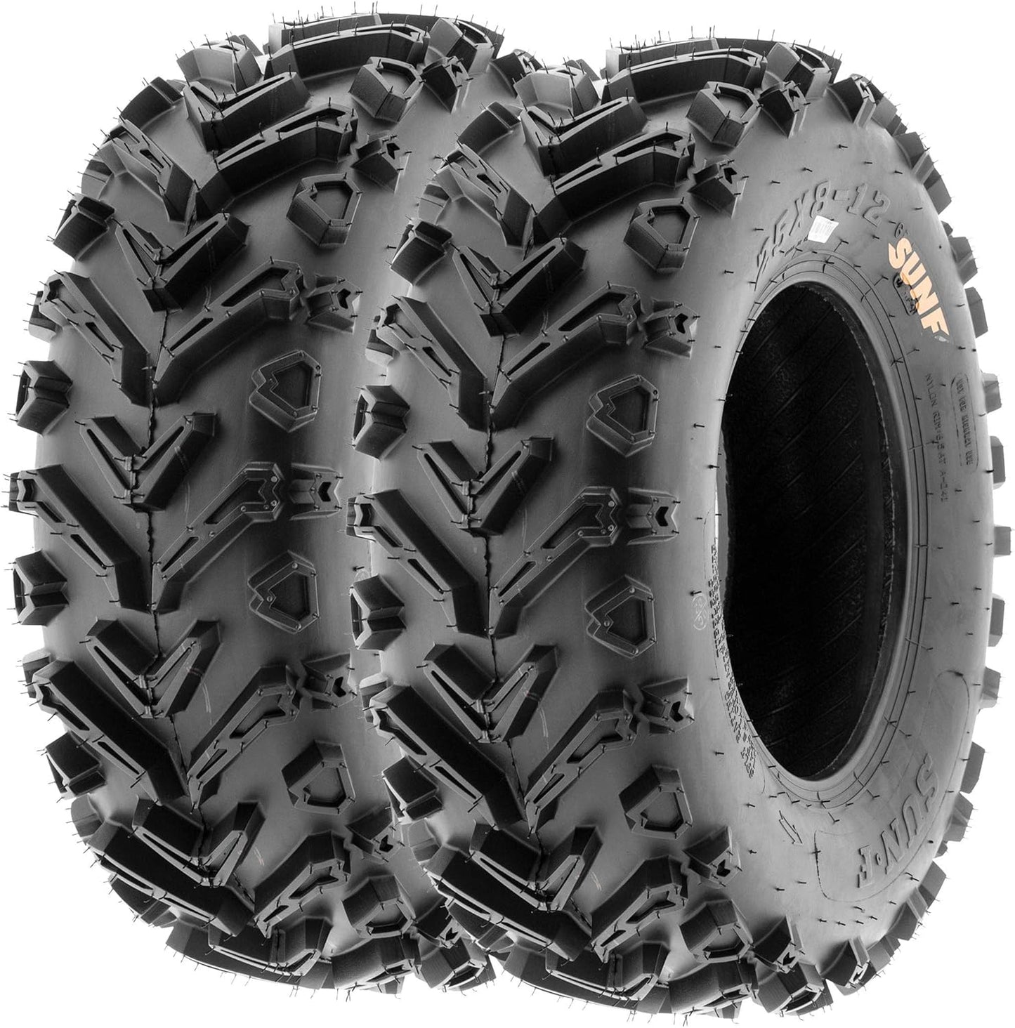 Set of 4 SunF A041 Mud & Trail 24x8-12 Front & 24x10-11 Rear ATV UTV off road Tires, 6 PR, Tubeless