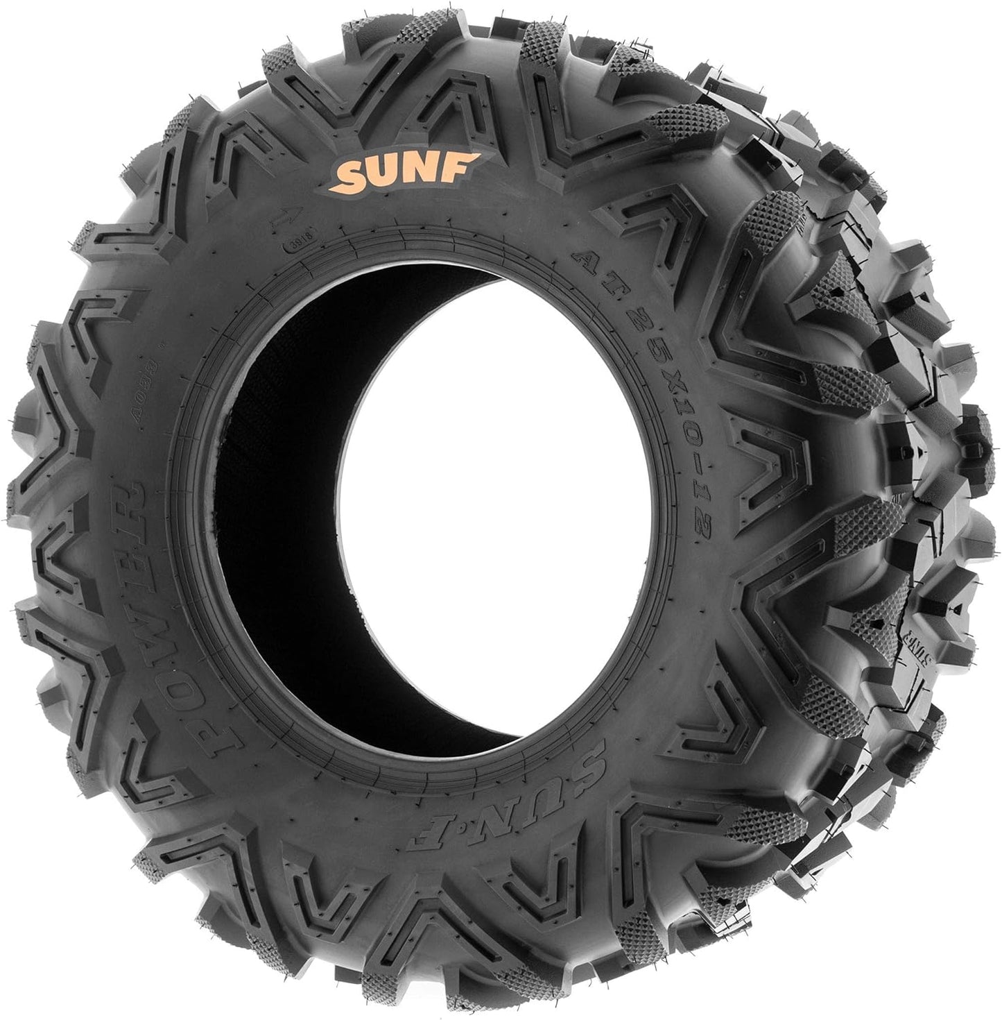 Set of 2 SunF A033 Power.I AT 25x11-12 ATV UTV Off-Road Tires All-Terrain, 6 Ply Tubeless