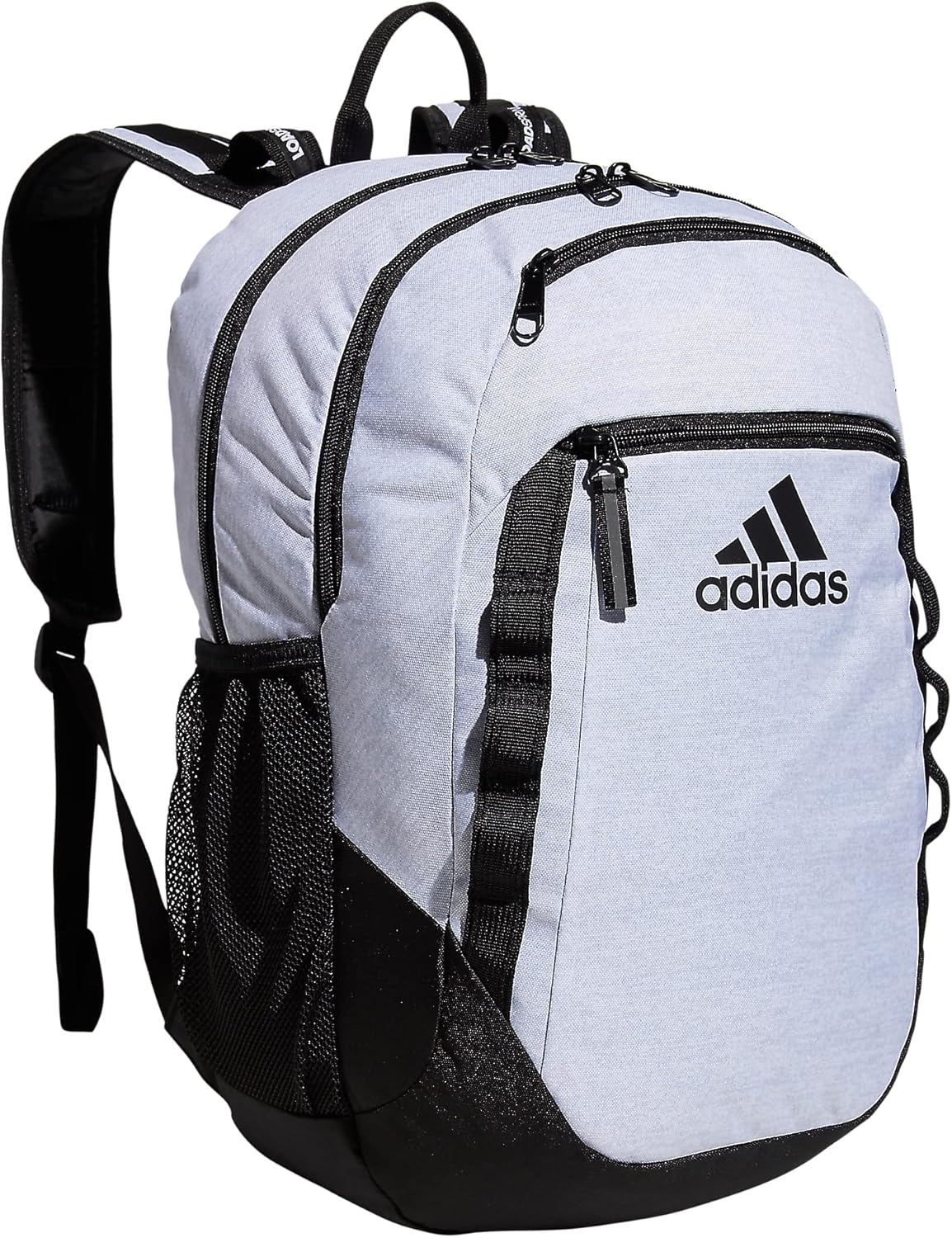 adidas Excel Backpack for Men & Women – Durable Large Athletic Laptop Bag, 7.0/Twill Grey/Grey/Rose Gold, OSFA