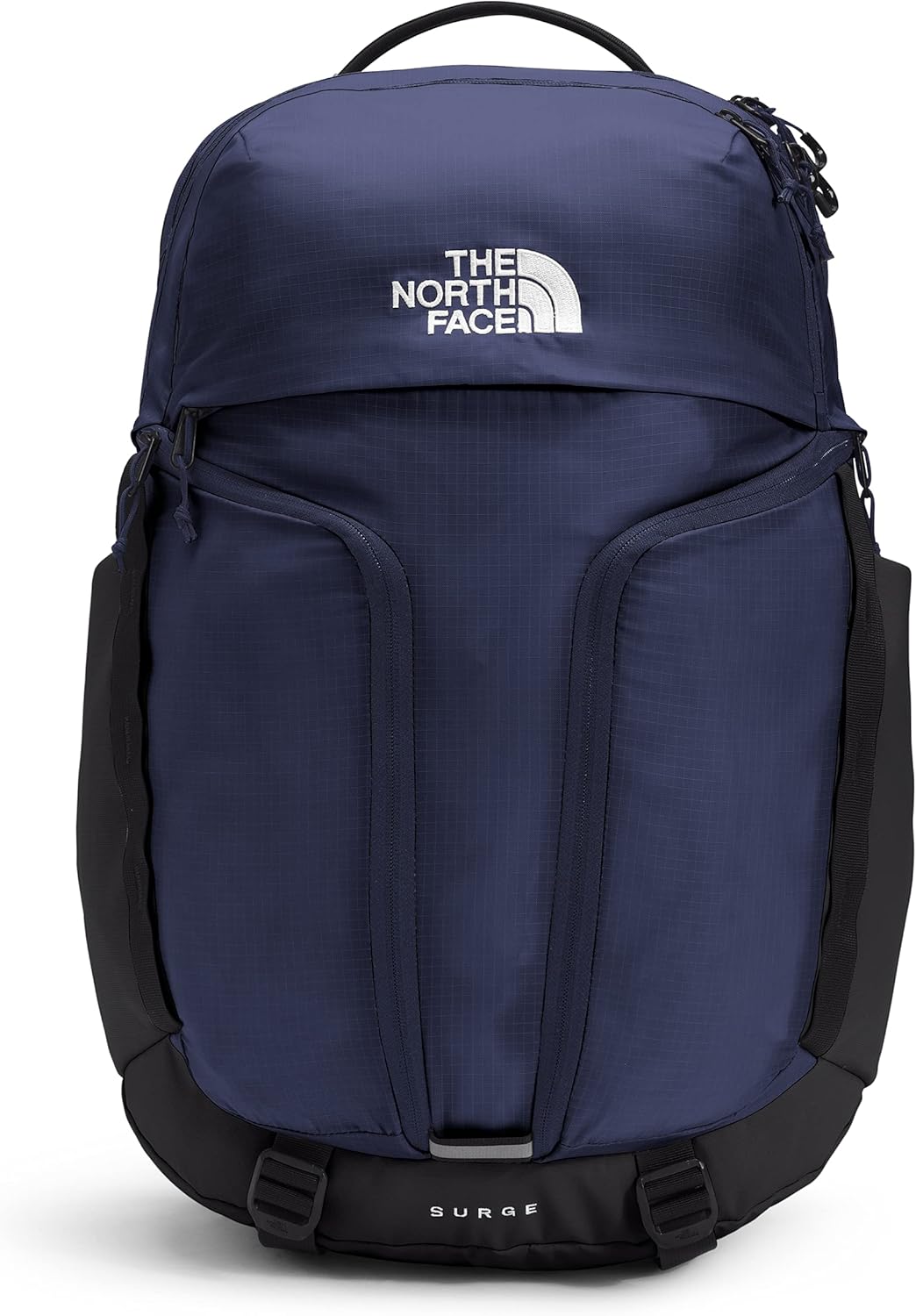 THE NORTH FACE Surge Commuter Laptop Backpack | Daypack with Water Repellent Finish, 16" Laptop Sleeve, Reflective Details, Asphalt Grey Light Heather/TNF Black-NPF, One Size