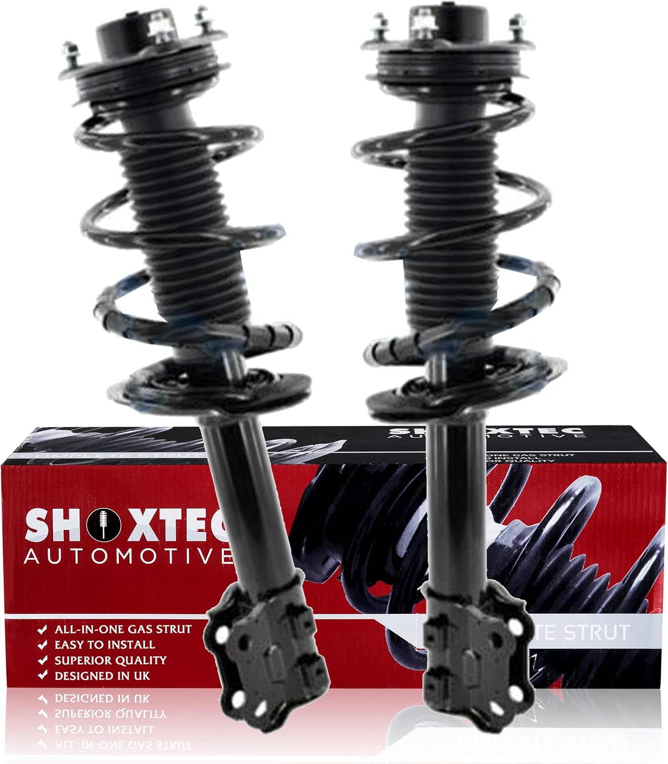 Shoxtec Front Pair Complete Struts Assembly Replacement for 2011 Hyundai Sonata Coil Spring Shock Absorber Repl. part no 172586 172585
