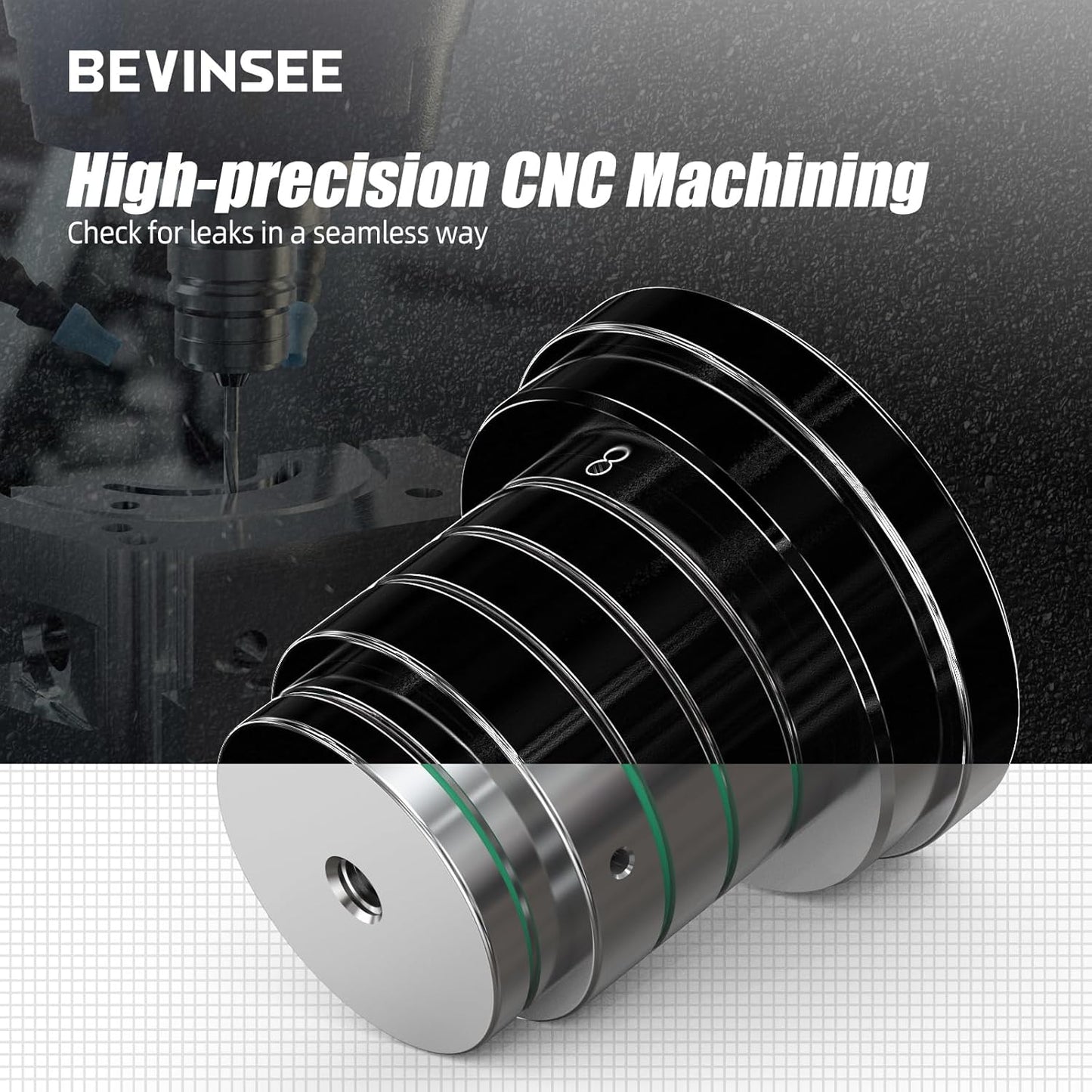 Bevinsee Reverse Drum Tester Compatible with Ford LS 6L80 6L90 35R/1-2-3-4 Drum Testing Tool Leaks and Cracks Checking Leaks and Cracks