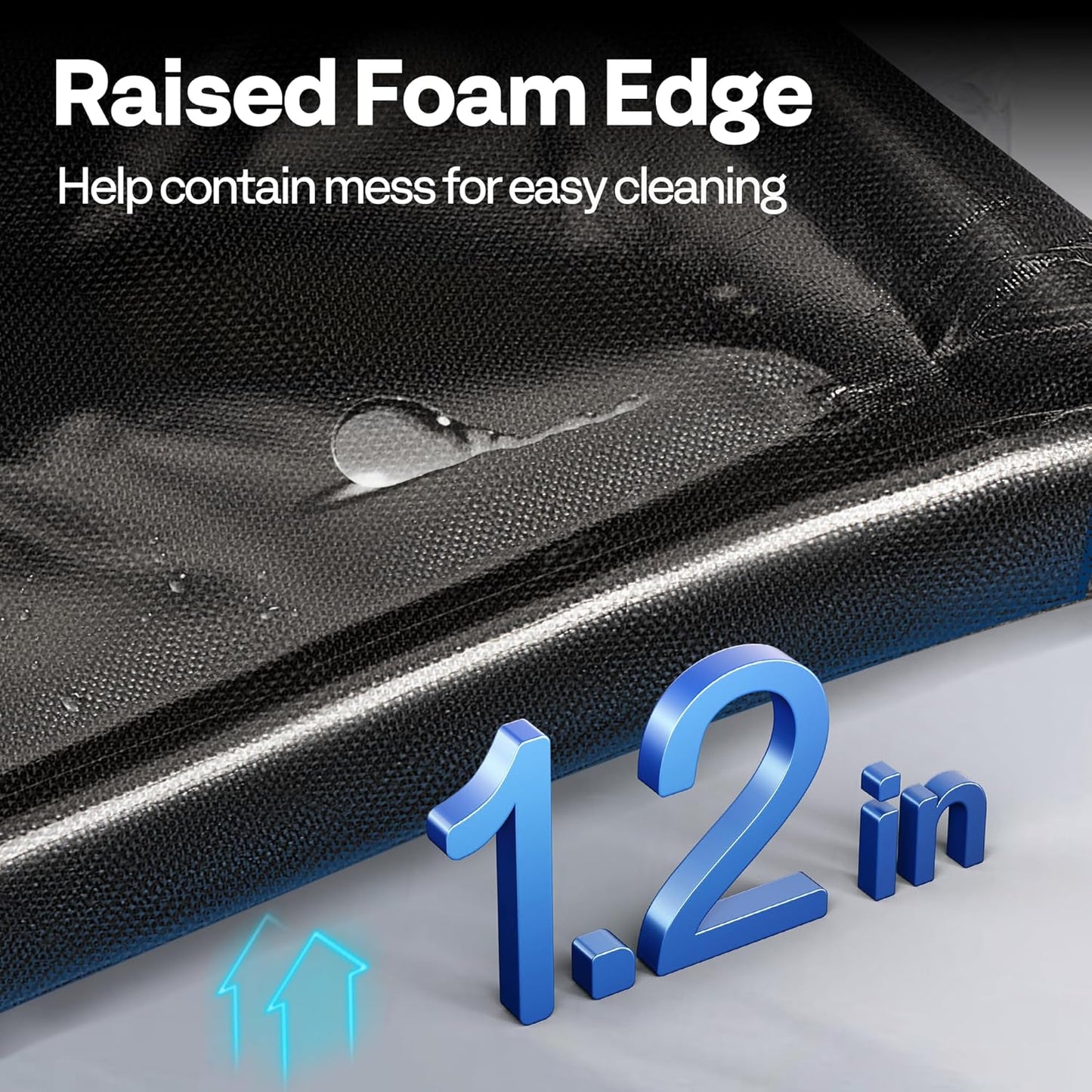 VIVOHOME Containment Mat (8'6" x 20') with Stay Put Corner, PVC Garage Floor Mats, Heavy Duty Garage Parking Mat with a Squeegee