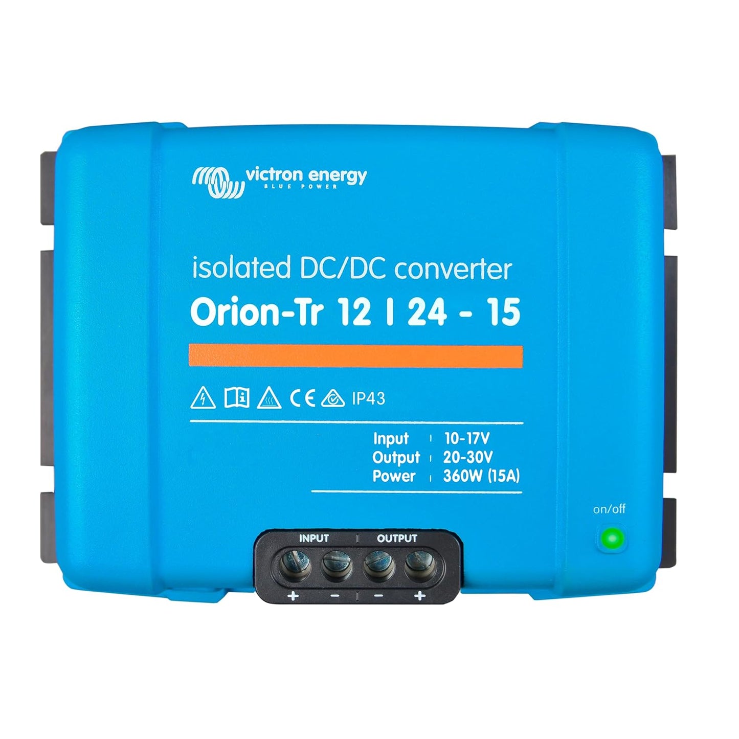 Victron Energy Orion-Tr DC to DC Converter - 12/24-Volt 5 amp 120-Watt - IP43 Protected - for Dual Battery Systems - Isolated