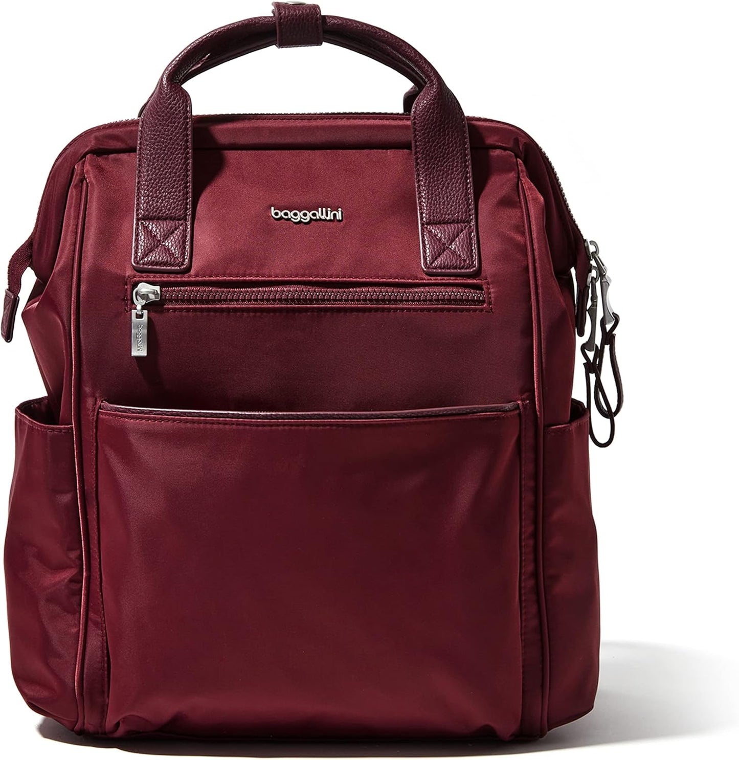 Baggallini Soho Backpack - Travel Laptop Backpack for Women - Lightweight Water-Resistant Luggage Bag, French Navy