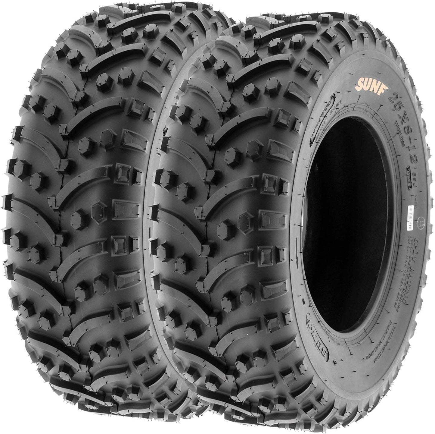 SunF A032 22x11-8 Turf & Trail ATV UTV Golf Cart Off-Road Tires, PR, Tubeless