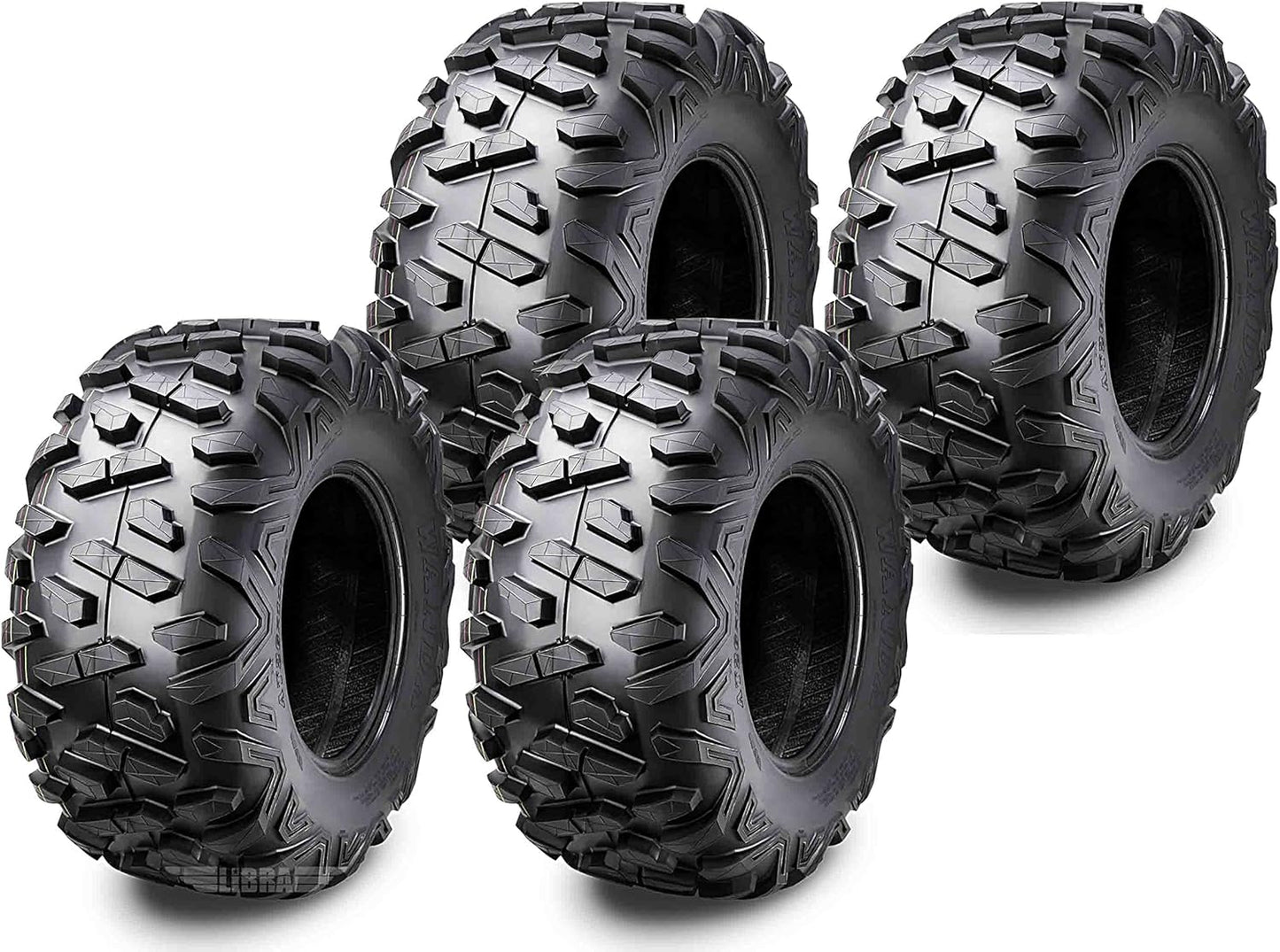 WANDA Set 4 UTV ATV Tires 24x9-10 & 24x11-10 Bighorn Style 6PR...
