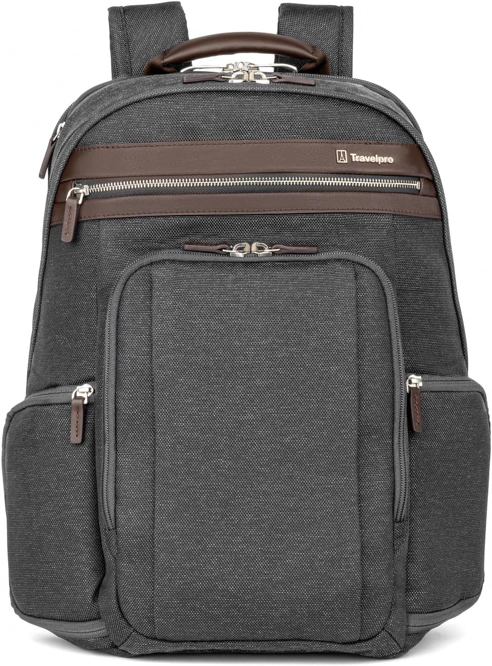 Travelpro Platinum Elite Slim Laptop Travel Backpack, Fits up to 16 Inch Laptop, Business, Water Resistant, Men and Women, Vintage Grey