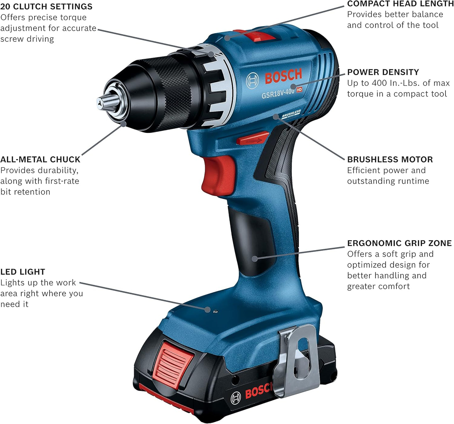 BOSCH GXL18V-27B22 18V 2-Tool Combo Kit