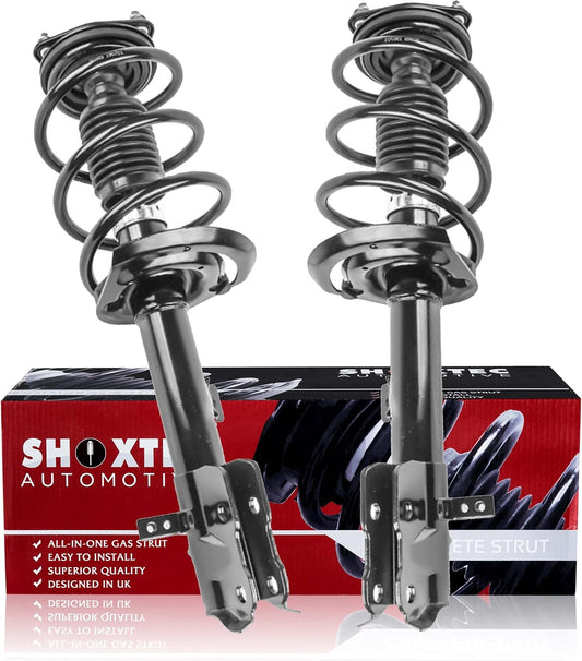 Shoxtec Front Pair Complete Struts Coil Spring Assembly Replacement for 2007-2012 Dodge Caliber Coil Spring Assembly Repl. part no. 172368 172367