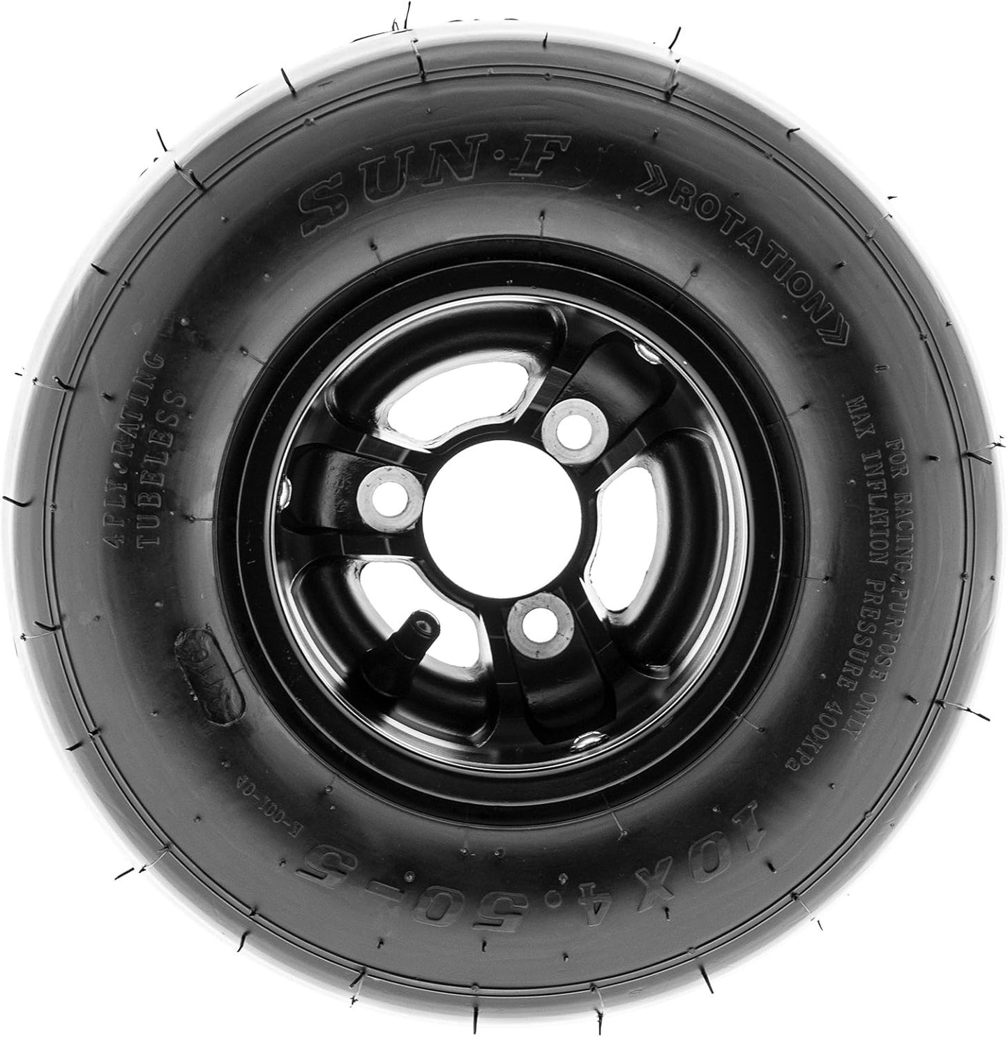 SunF 10x4.5.00-5 Go Kart Tire 10x4.5.00x5 Race 4 PR K001 - PAIR of 2