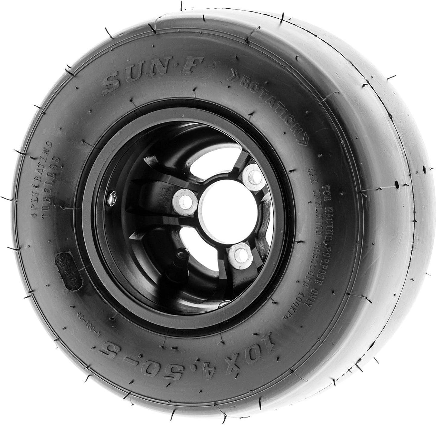 SunF 10x4.5.00-5 Go Kart Tire 10x4.5.00x5 Race 4 PR K001 - PAIR of 2