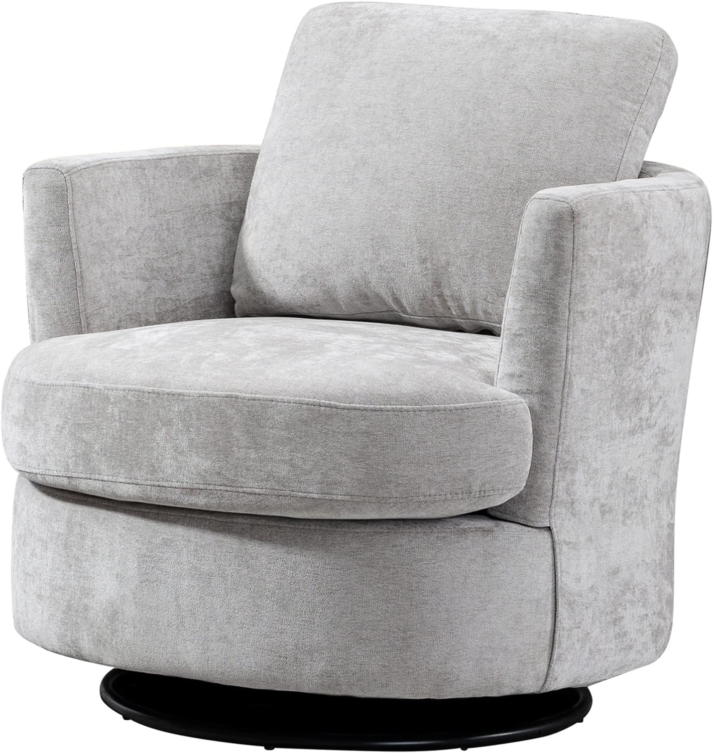 Swivel Accent Chair Set of 2,Teddy Sherpa Round Swivel Barrel Chairs for Living Room Upholstered Modern 360 Degree Swivel Club Chair Comfy Armchair for Nursery Bedroom Office(Dark Blue)