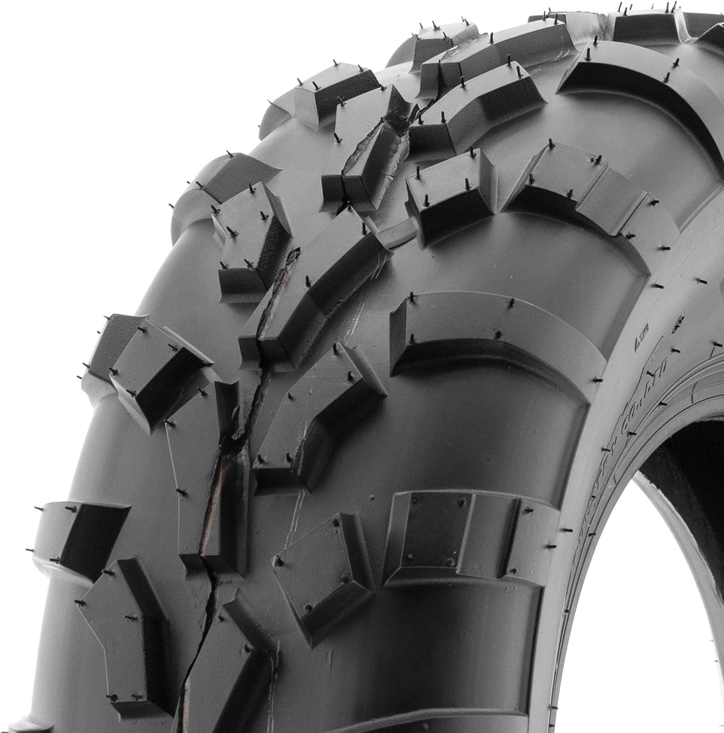 SunF 25x8-12 (25x8x12) ATV/UTV Off-Road Tire, 6PR, Directional Knobby Tread | A010