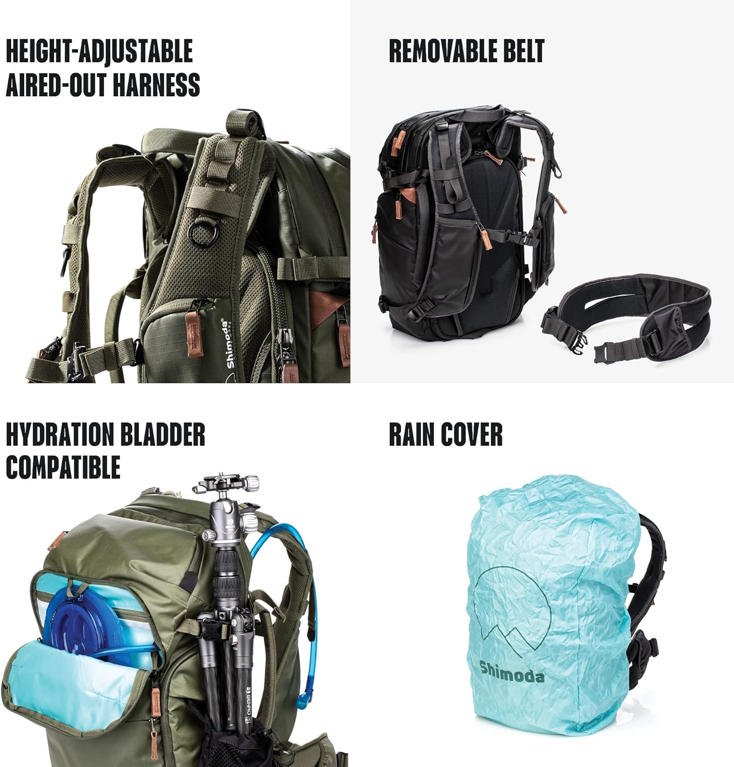 Shimoda Explore V2 25 Liter Adventure Backpack Starter Kit with Small Mirrorless Core Unit, Army Green