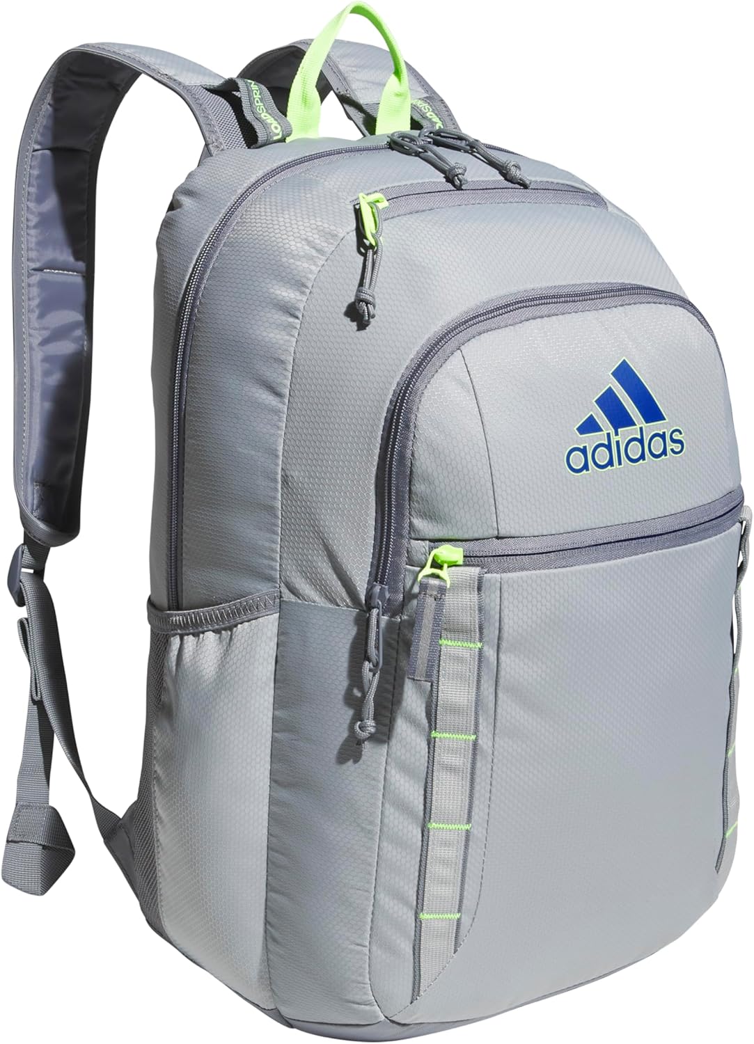 adidas Excel Backpack for Men & Women – Durable Large Athletic Laptop Bag, 7.0/Twill Grey/Grey/Rose Gold, OSFA