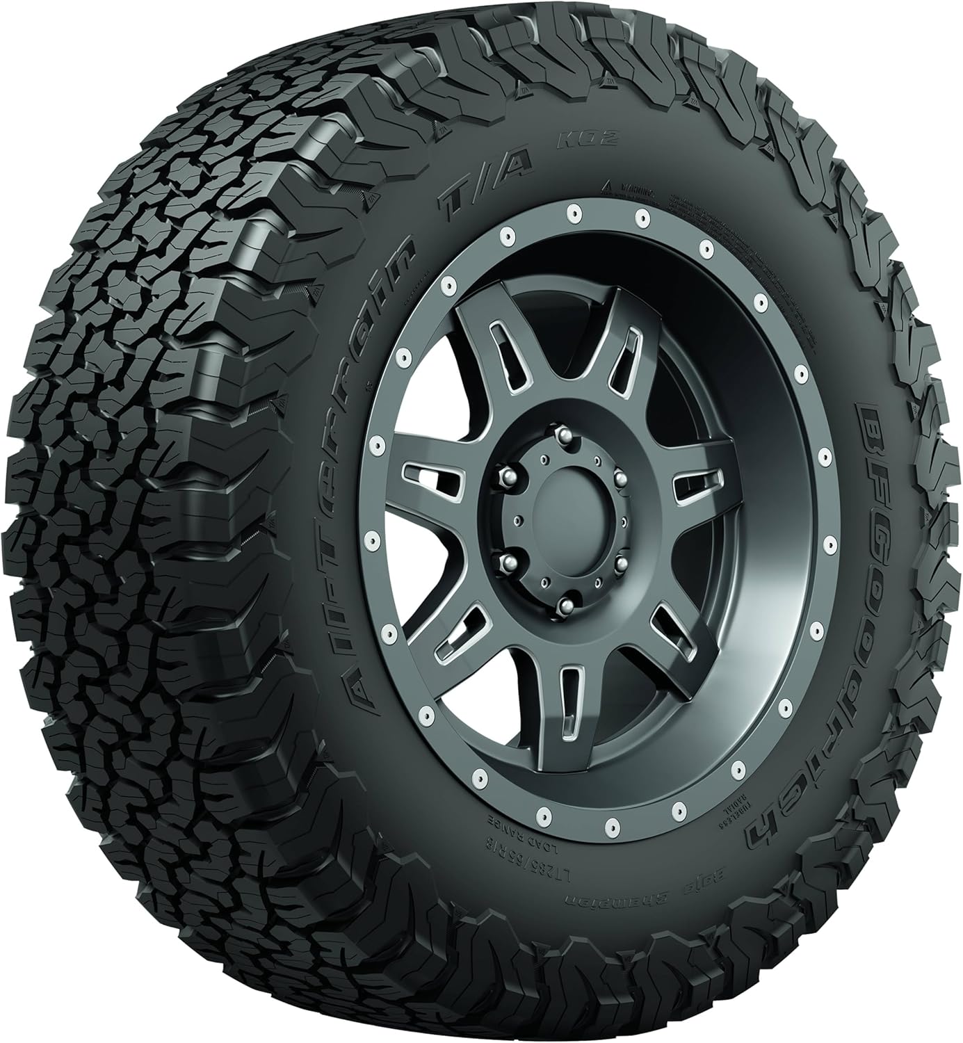 BFGoodrich All Terrain T/A KO2 Radial Car Tire for Light Trucks, SUVs, and Crossovers, 33x12.50R18/E 118S LRE