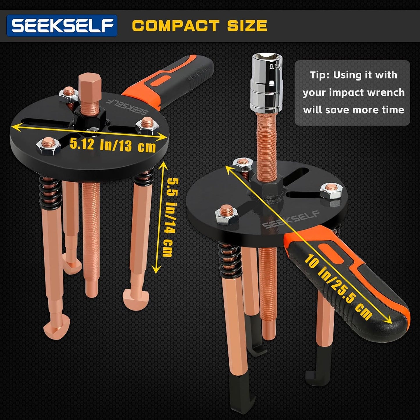 55-in-1 Bearing Puller Kit, Blind Hole Bearing Puller Set, Inner Outer Bearing Separator Tool Internal External Bearing Removal Gear Splitter Pull Tool, Blue Storage Box