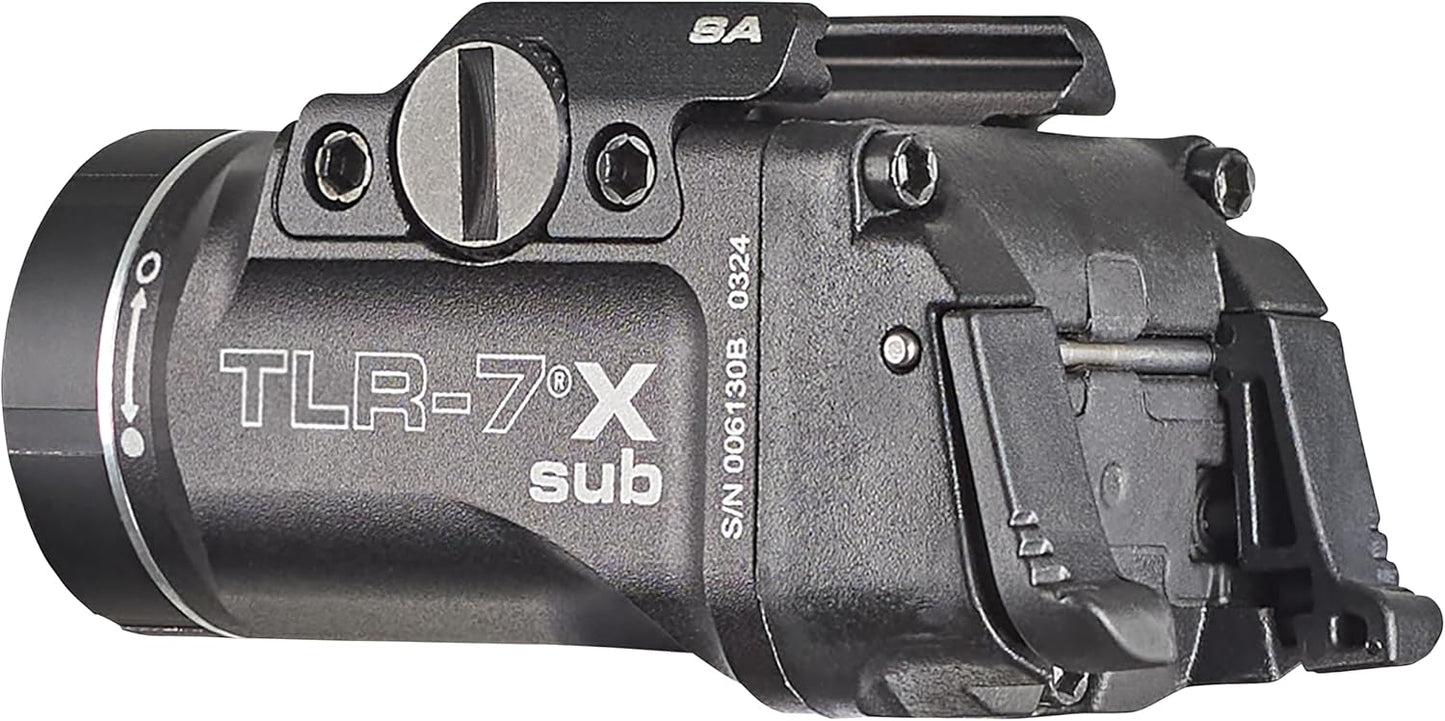 Streamlight 69408 TLR-7 X sub 500-Lumen 5000-Candela Weapon Light Designed Exclusively and Solely for Springfield Armory Hellcat, Includes Mounting Kit, Key, and Multi-Tool, Black