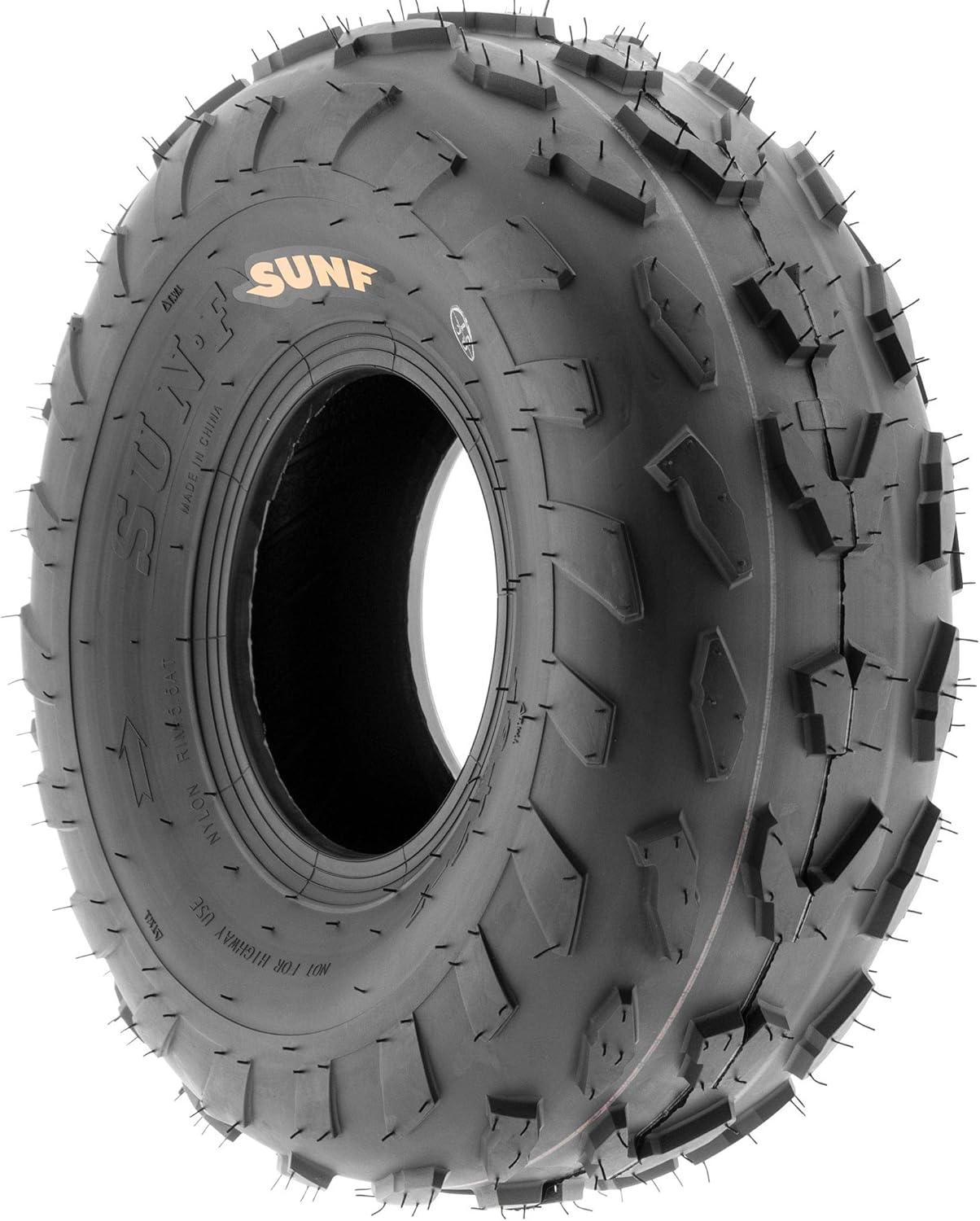 SunF A007 ATV Go-Kart Sport Tire 18x7-7,4 PR, Directional Knobby Tread