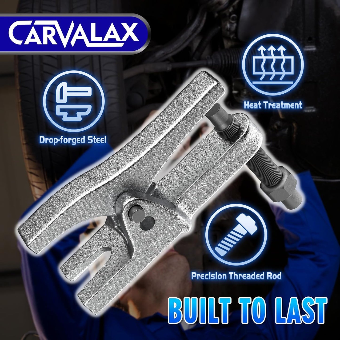 5-in-1 Ball Joint Separator, Front End Service Tool Kit for Tie Rob Removal, Pitman Arm Puller, Cars SUVs Pickup Trucks Automotive Tools w/Storage Case