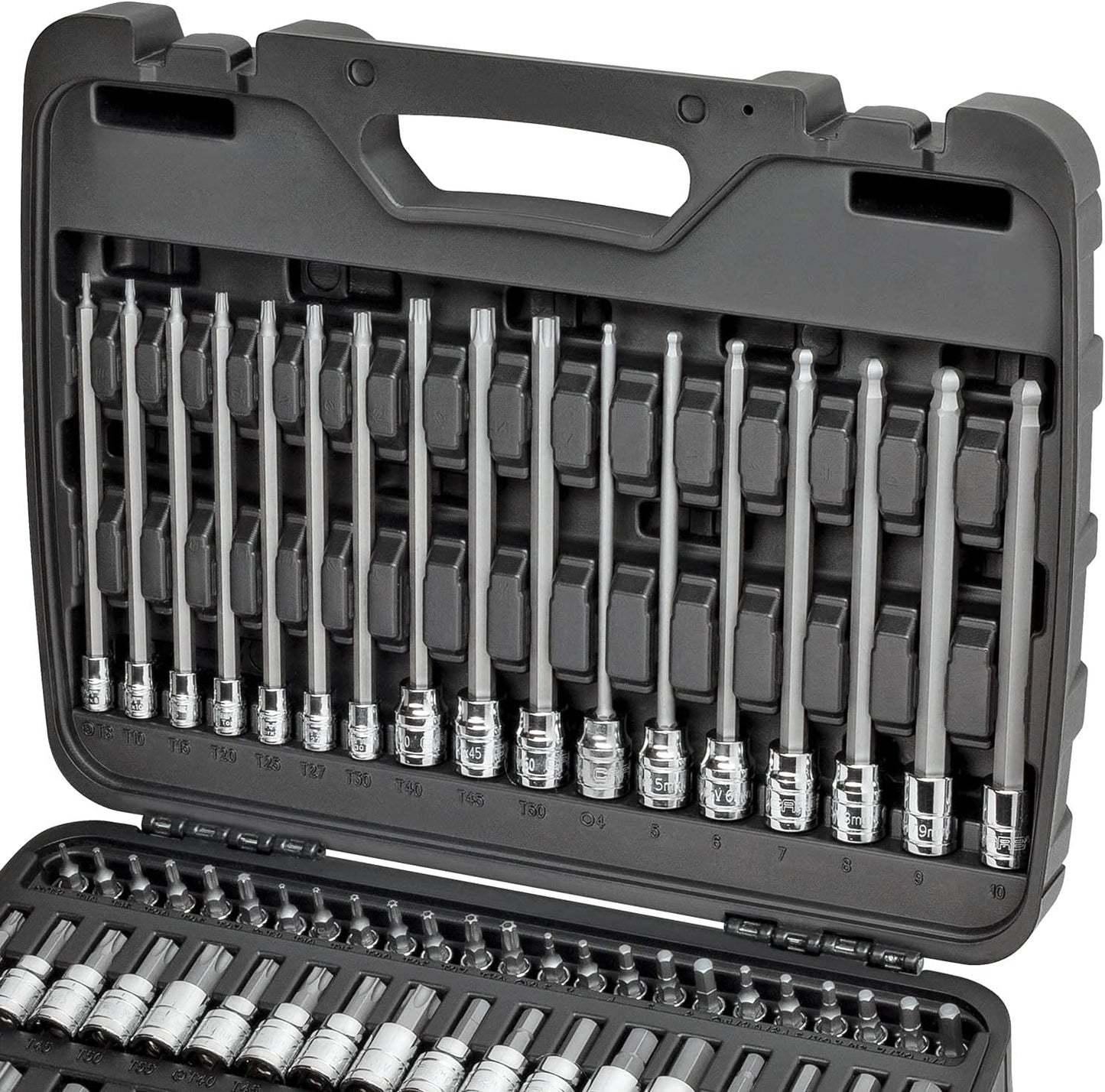CARBYNE 84-Piece Master Hex & Torx Bit Socket Set | S2 Steel Bits, CrV Steel Sockets, Corrosion-Resistant, Durable Case | 1/4", 3/8" & 1/2" Drive