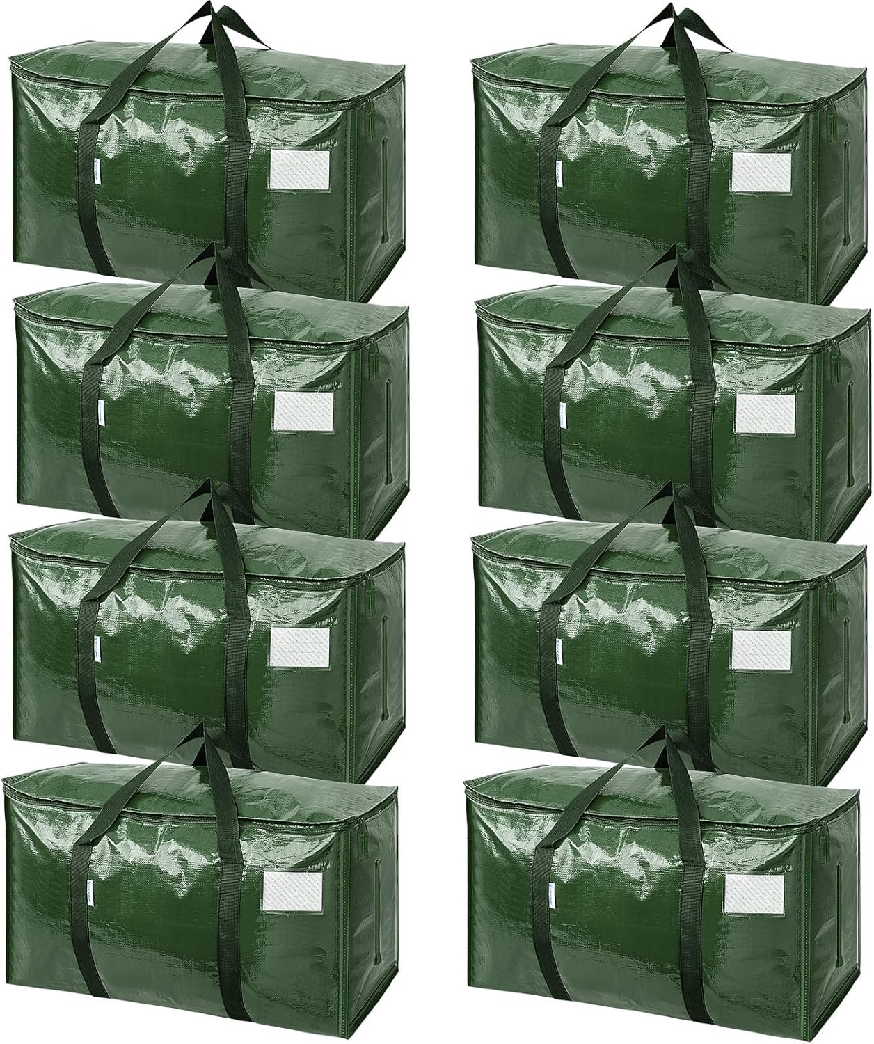 TICONN 6 Pack Extra Large Moving Bags with Zippers & Carrying Handles, Heavy-Duty Storage Tote Moving Boxes for Space Saving
