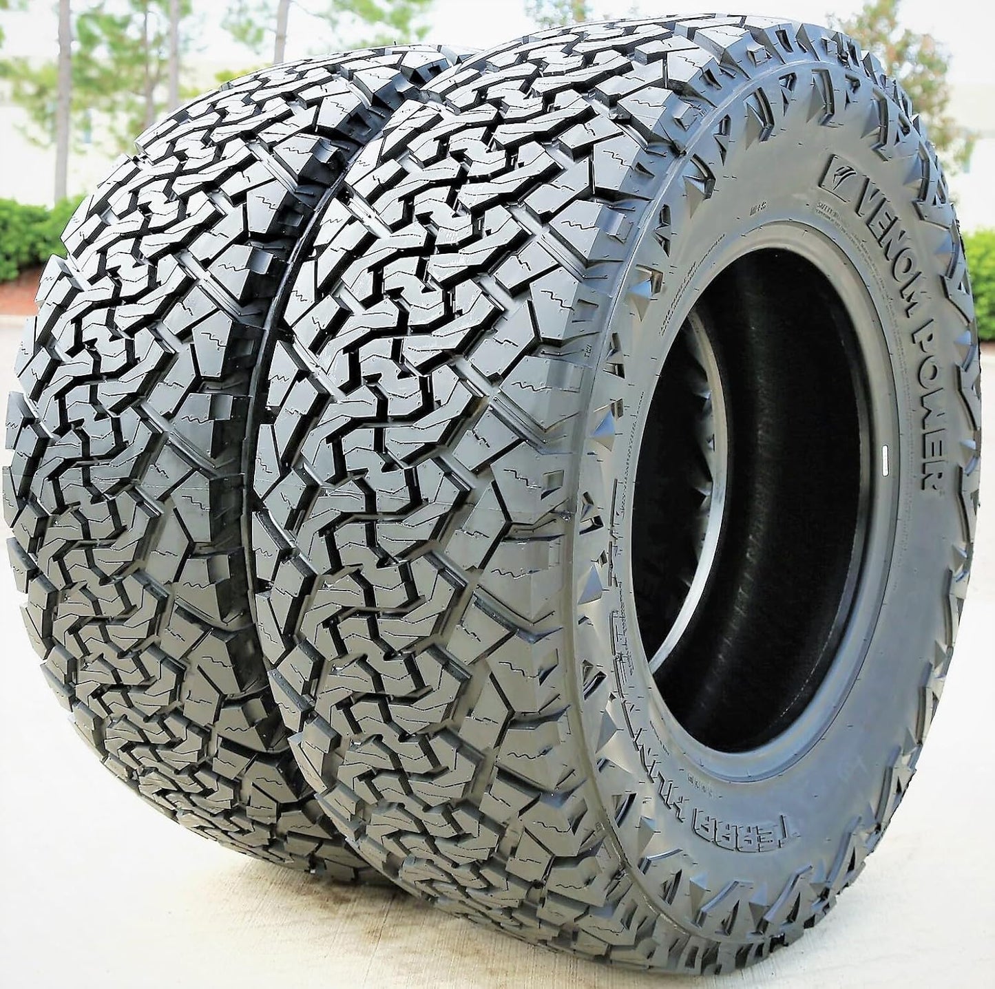 Venom Power Terra Hunter X/T XT All-Terrain Mud Light Truck Radial Tire-35X12.50R20LT 35X12.50X20 35X12.50-20 125R Load Range F LRF 12-Ply BSW Black Side Wall
