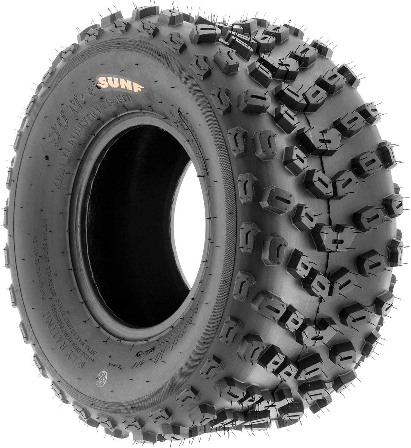SunF 22x11-10 ATV UTV Tire 22x11x10 Dimple Knobby 6 PR A005 - PAIR of 2