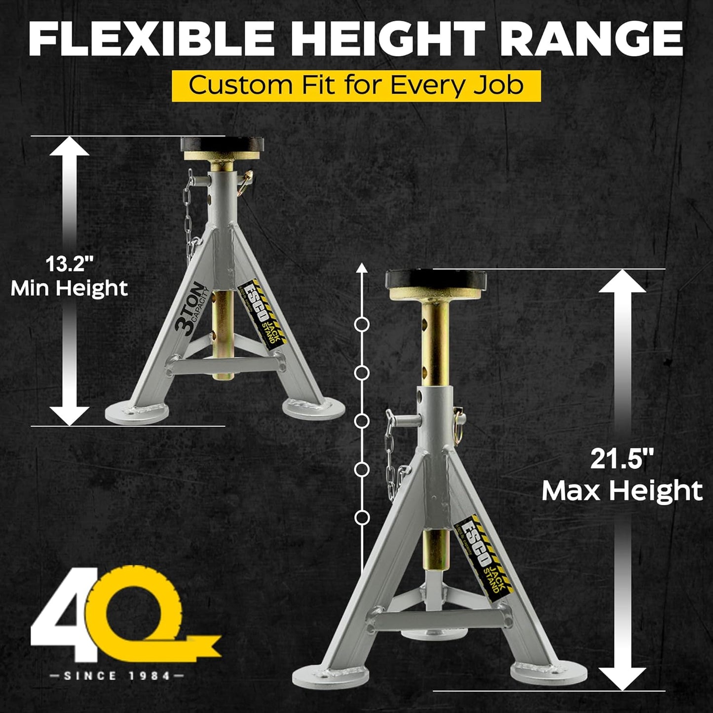 3 Ton Performance Jack Stands, Pair