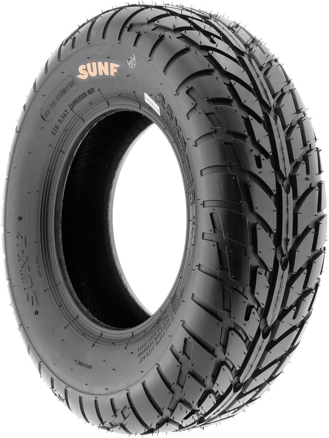 SunF 25x8-12 25x8x12 Hardpack Race Sport ATV UTV Tire 6 PR A021 - SET of 4