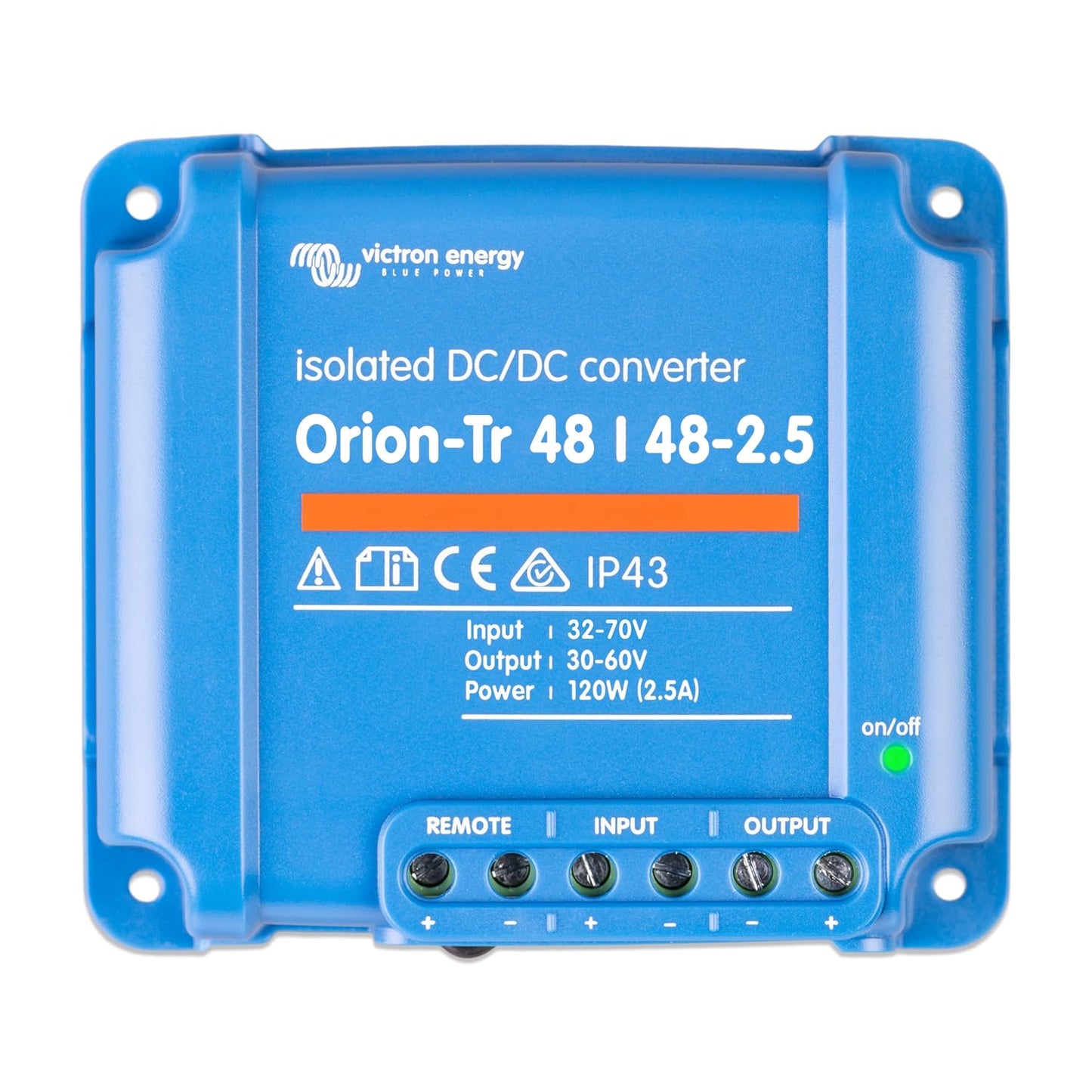 Victron Energy Orion-Tr DC to DC Converter - 12/24-Volt 5 amp 120-Watt - IP43 Protected - for Dual Battery Systems - Isolated