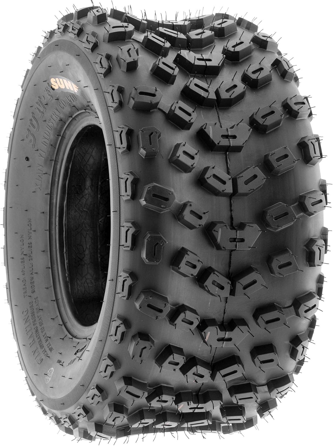 SunF 22x11-10 ATV UTV Tire 22x11x10 Dimple Knobby 6 PR A005 - PAIR of 2