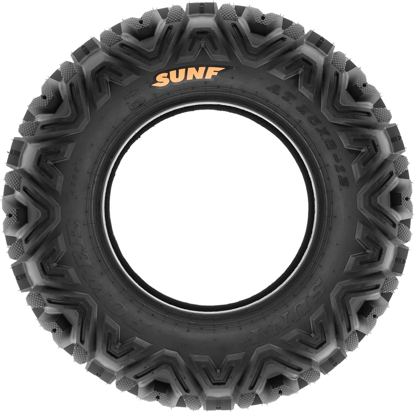 Set of 4 SunF Power.I ATV/UTV AT All-Terrain Tire Bundle 25x8-12 Front & 25x11-10 Rear 6 PR Tubeless A033