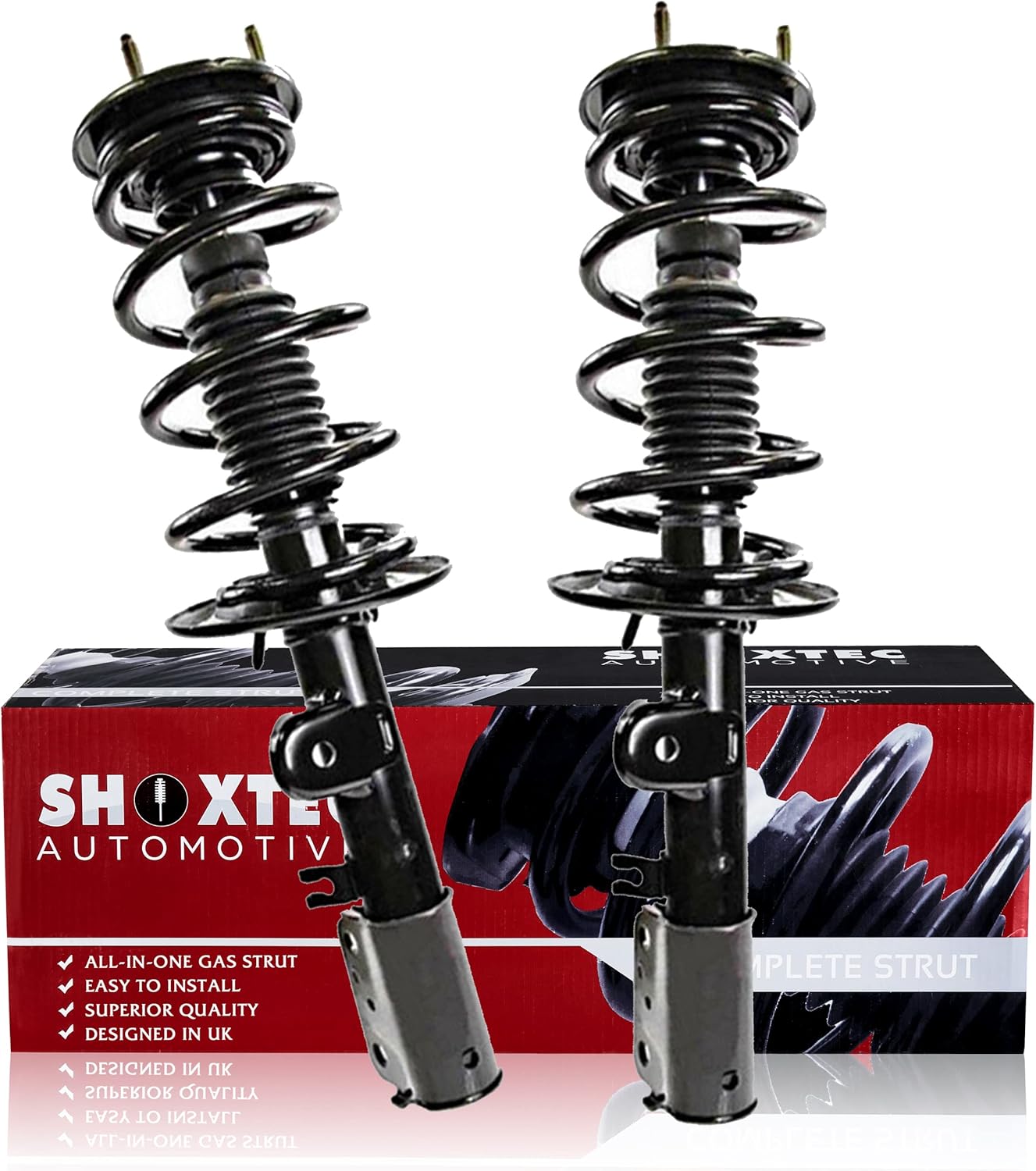 Shoxtec Front Pair Complete Struts Assembly Replacement for 2013-2019 Ford Explorer Coil Spring Shock Absorber Repl. part no 172730 172729