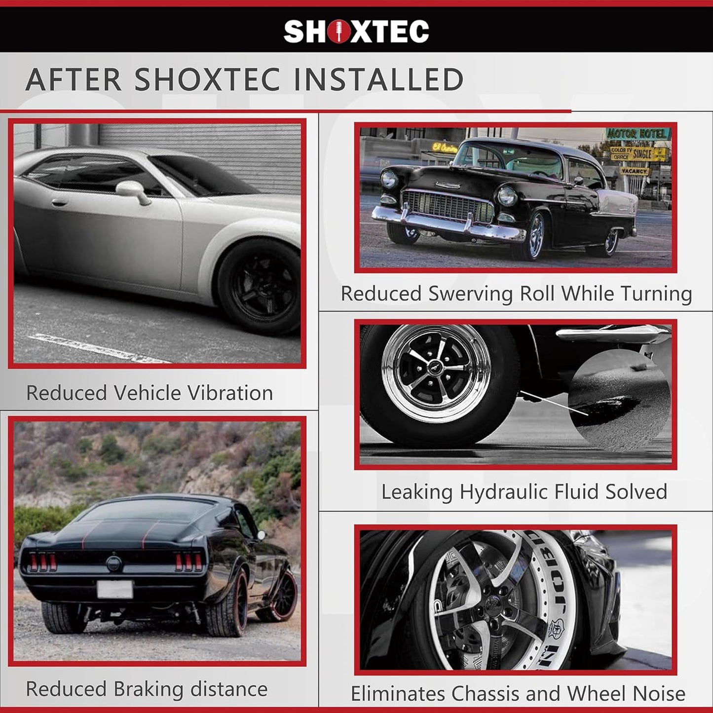 Shoxtec Front Pair Complete Struts Replacement for 2013-2019 Ford Flex 2013-2019 Lincoln MKT Repl. Part No.172656 172655