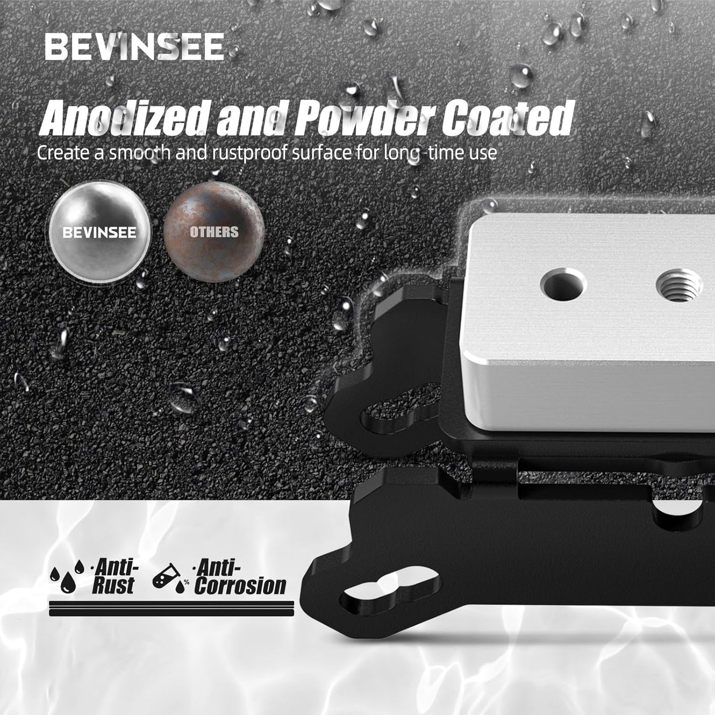 Bevinsee 3-4 Ton Jack Stand Adapter Compatible with BMW/MINI Compatible with Toyota Supra A90 Nissan GTR, Aluminum Car Lifting Jack Pad Repair Tool Frame Protector