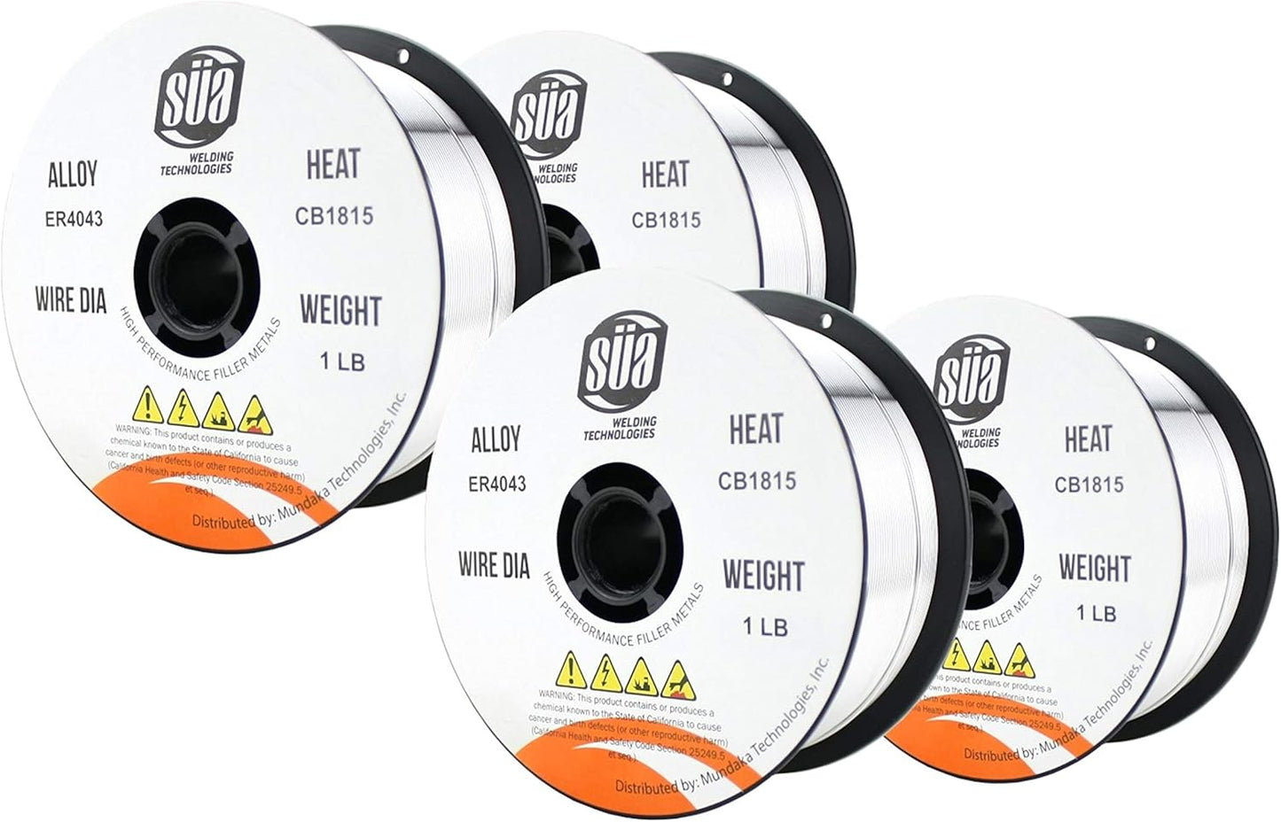 SÜA - ER4043 - MIG Aluminum Welding Wire - 1 Lb x 0.035'' (6 SPOOLS)