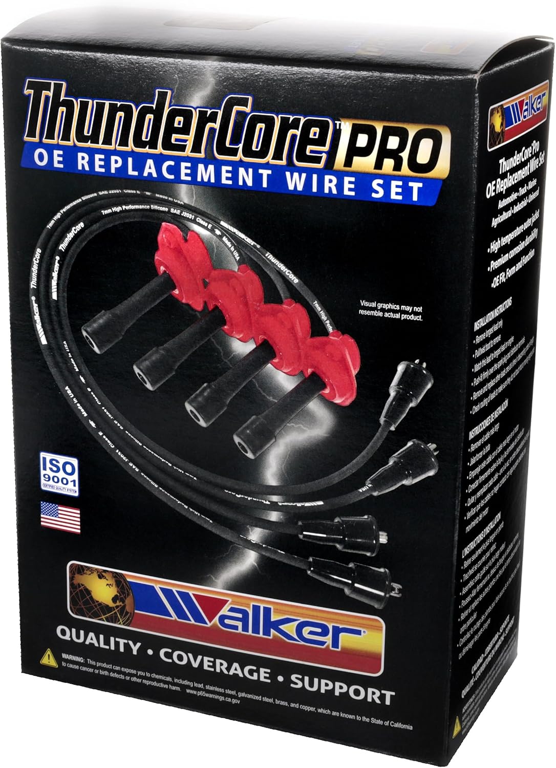 Walker Products ThunderCore PRO Premium Spark Plug Wire Set 924-1824
