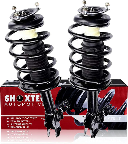 Shoxtec Front Pair Complete Struts Replacement for 2002-2006 Nissan Sentra Coil Spring Assembly Shock Absorber Repl. part no. 172106 172105
